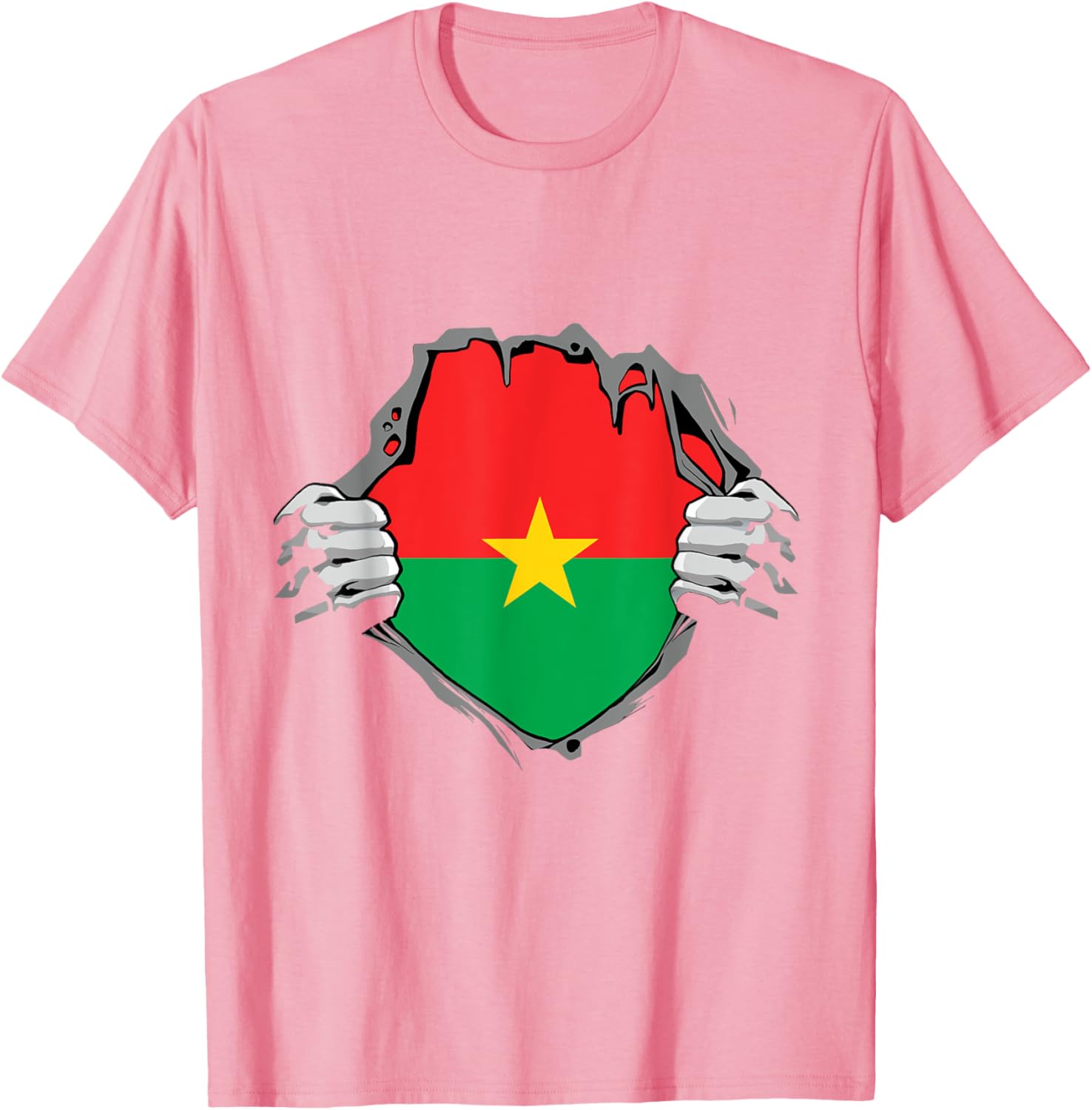 Burkina Faso Heartbeat EKG Pulse T-Shirt for Proud Burkina Fasoans - 6
