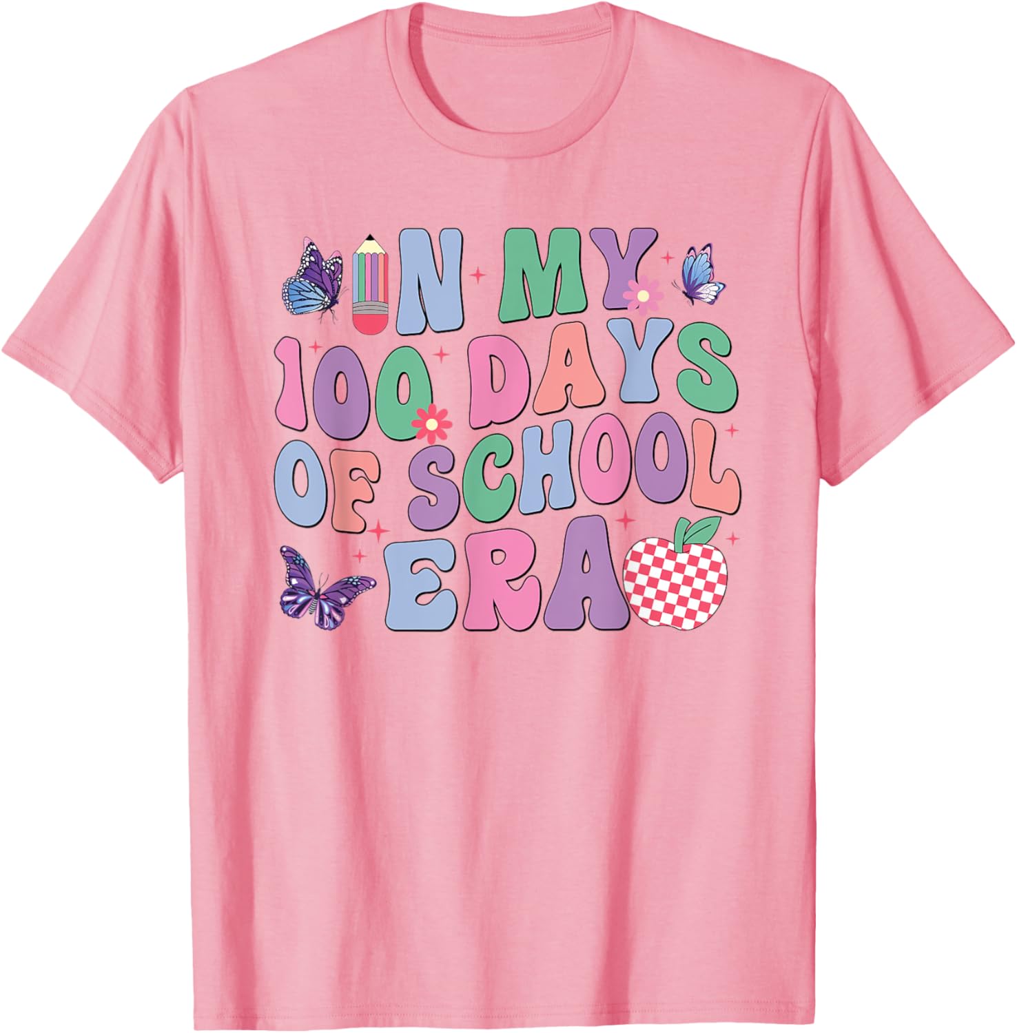 Groovy 100th Day of School Kids T-Shirt for Fun School Celebrations - 3