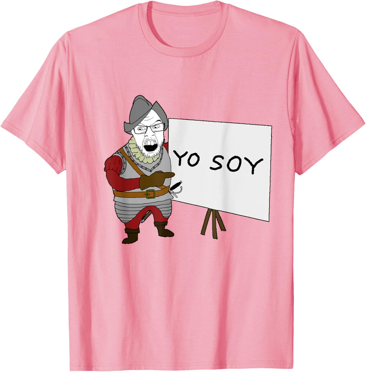 Soyjak Conquistador Wojak Soyboy T-Shirt for Spanish Teachers - 11