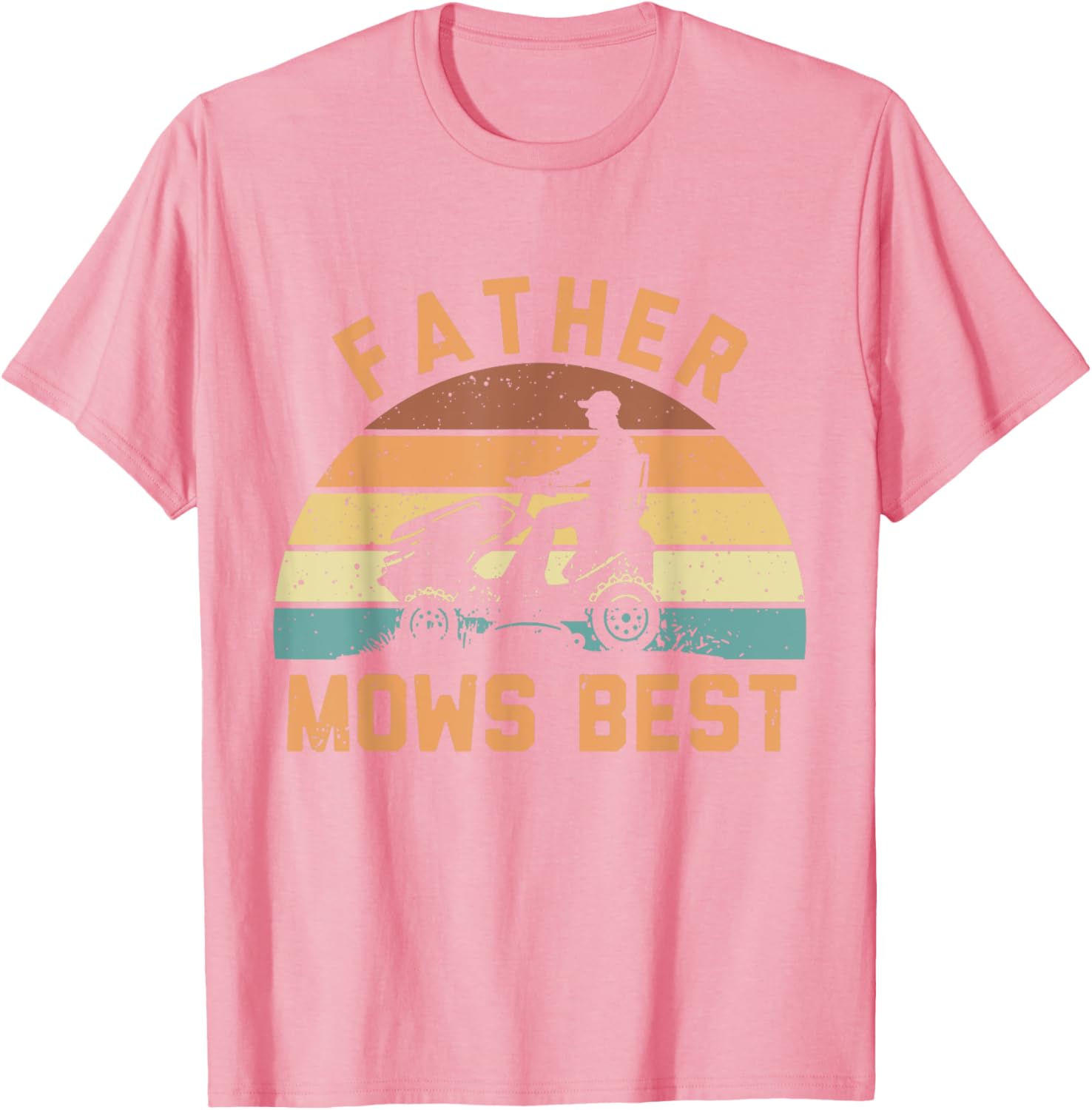 Father Mows Best Funny Retro Dad T-Shirt for Mowing Enthusiasts - 22