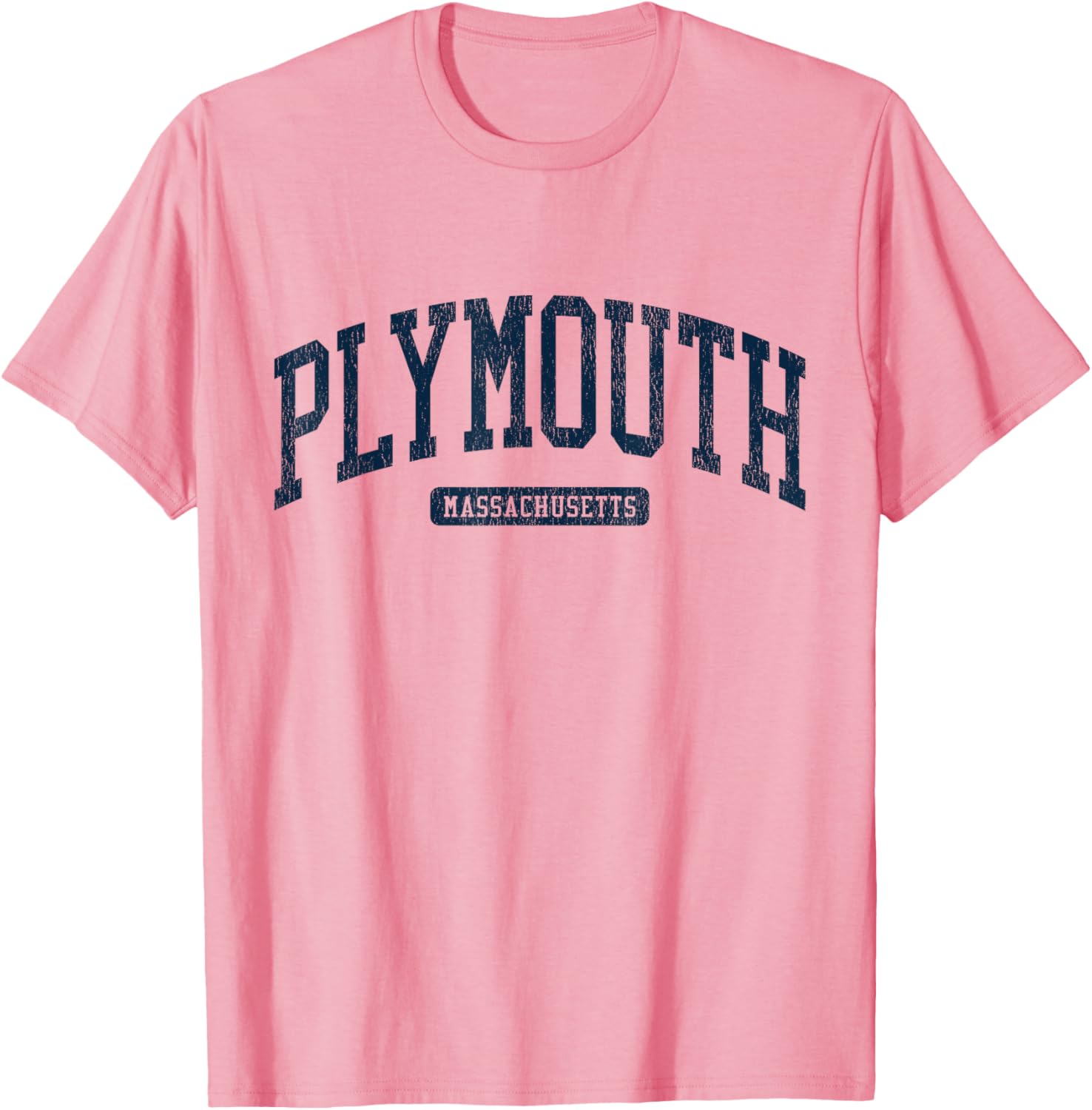 Plymouth MA College Blue T-Shirt for Stylish Campus Vibes - 2