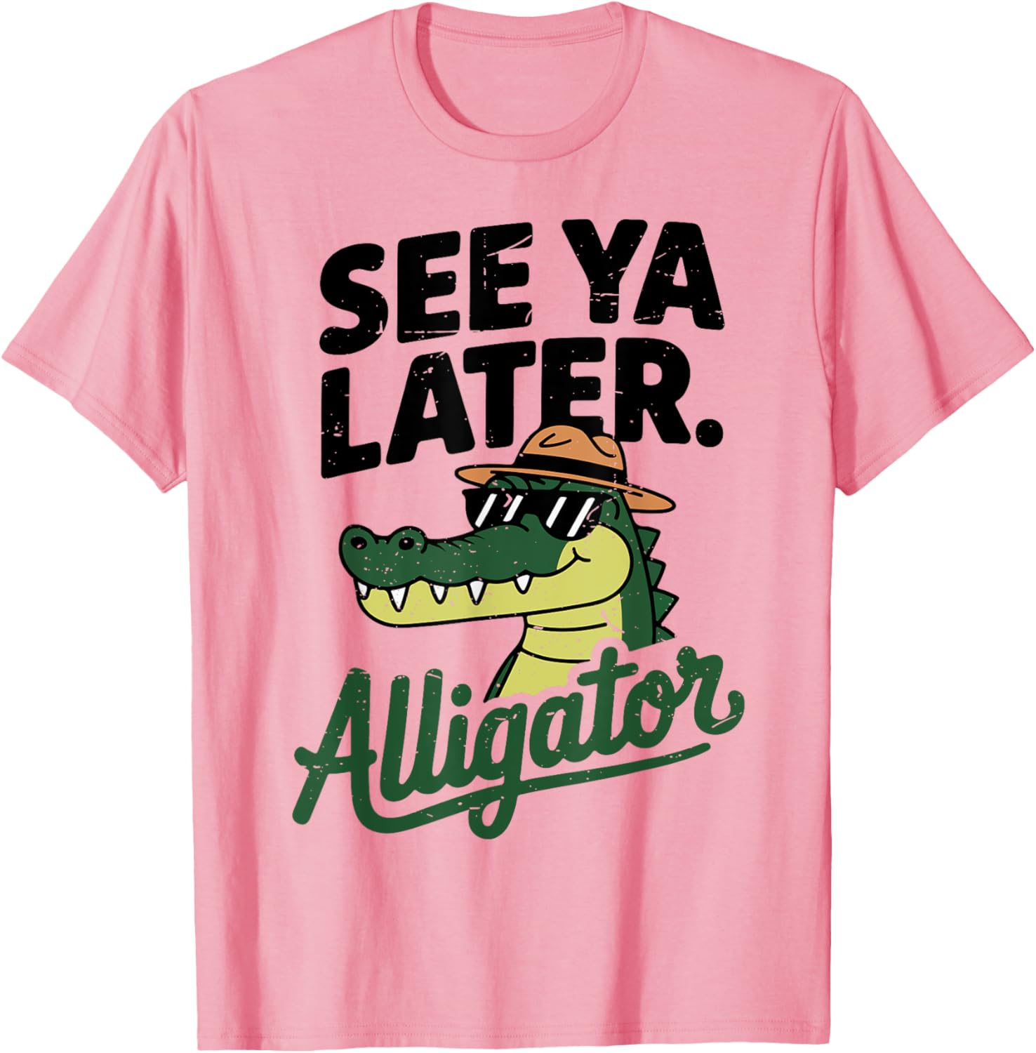 Funny Crocodile See Ya Later Alligator T-Shirt for Toddler Boys - 6
