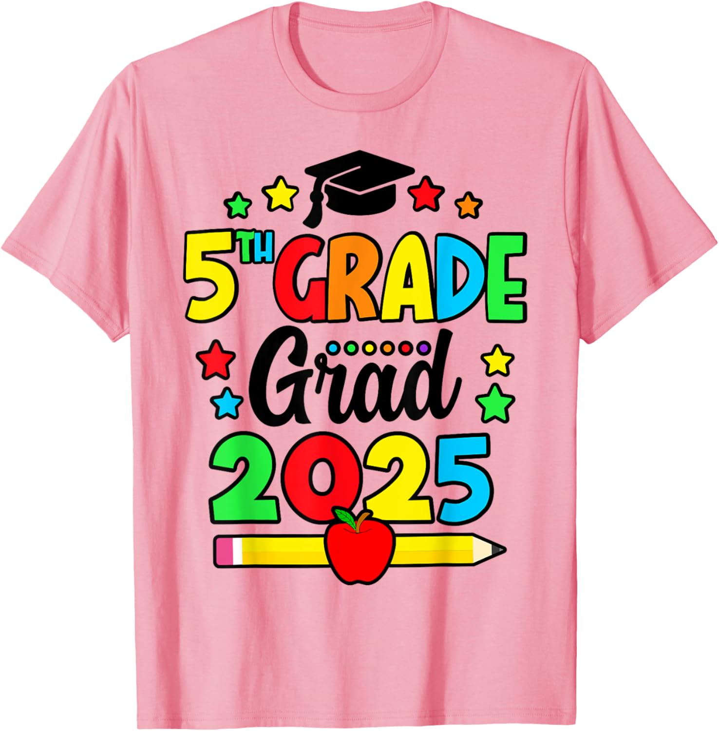 Fifth Grade Graduate 2025 T-Shirt for Elementary School Celebration - 12