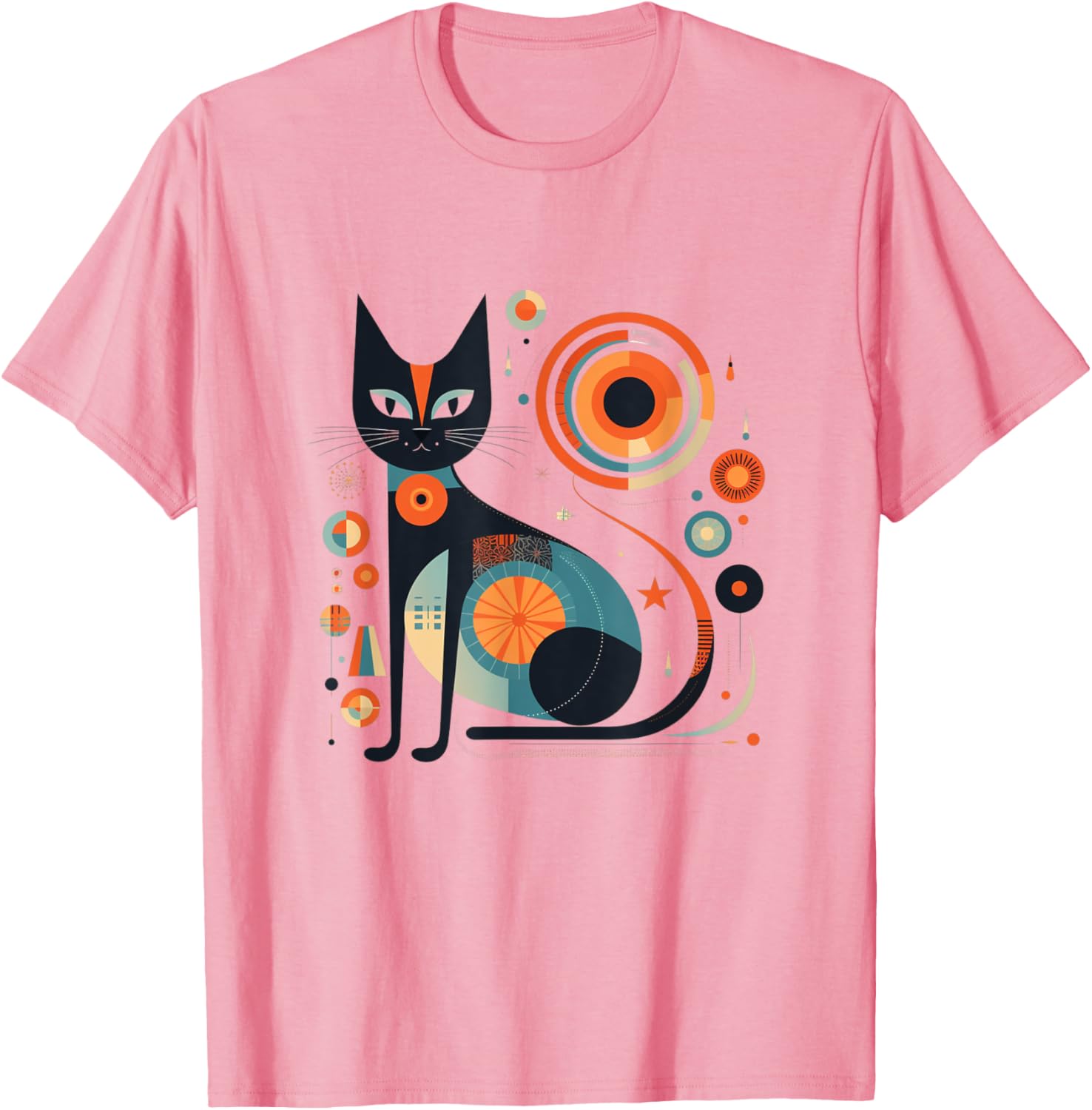 Vintage Retro Atomic Cat T-Shirt for Men, Women, and Kids - 1