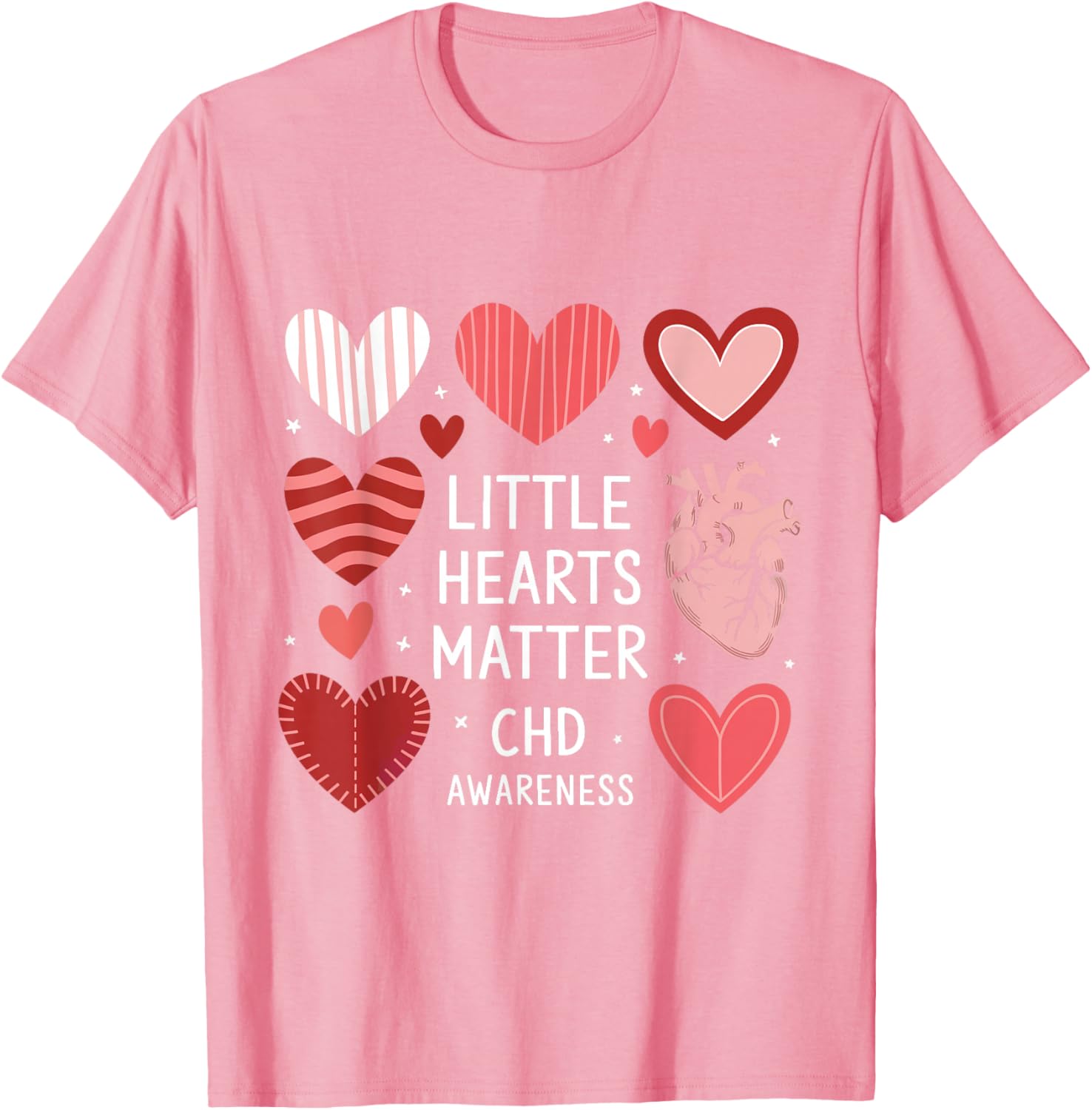 Heart Anatomy Valentine T-Shirt for CHD Awareness - Love with Purpose - 2