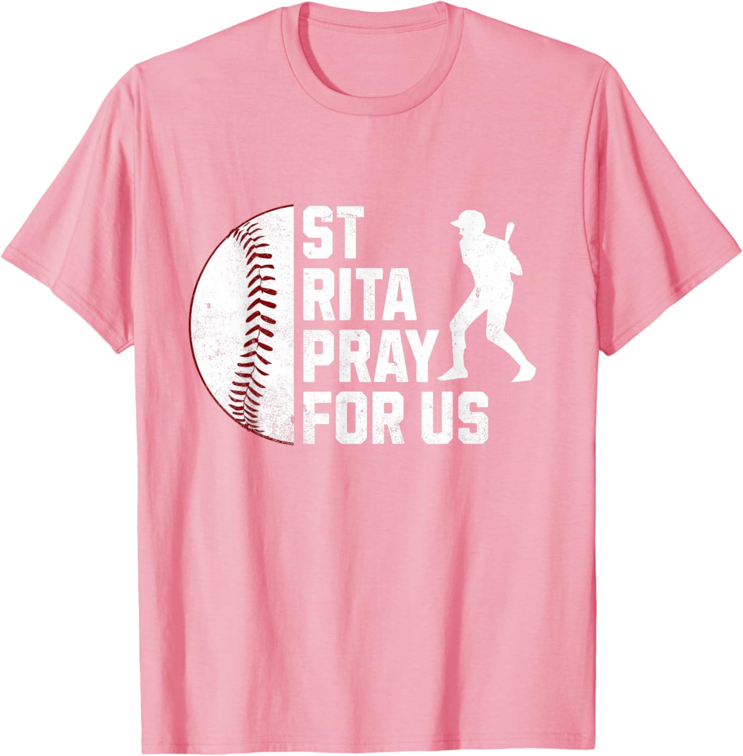 St Rita of Cascia Baseball Batter Patron Saint T-Shirt for Sports Lovers - 15