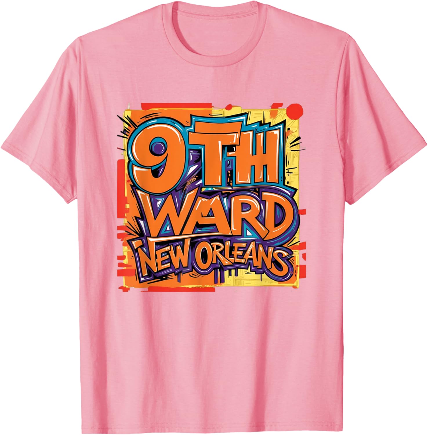 9th Ward Graffiti Art T-Shirt New Orleans Unique Style Clothing - 24