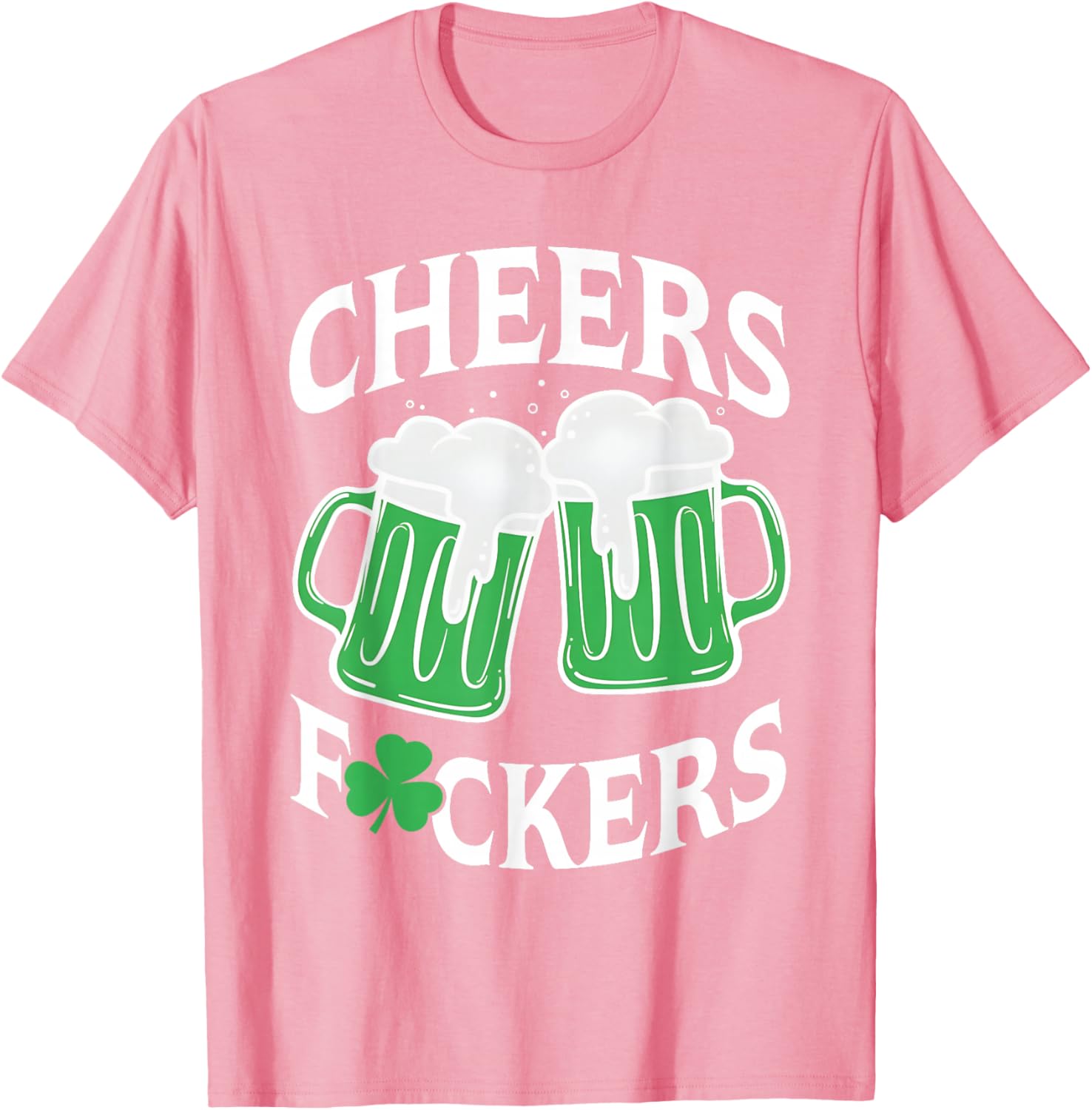Funny St Patricks Day T-Shirt Cheers Shamrock Design for Party Fun - 6