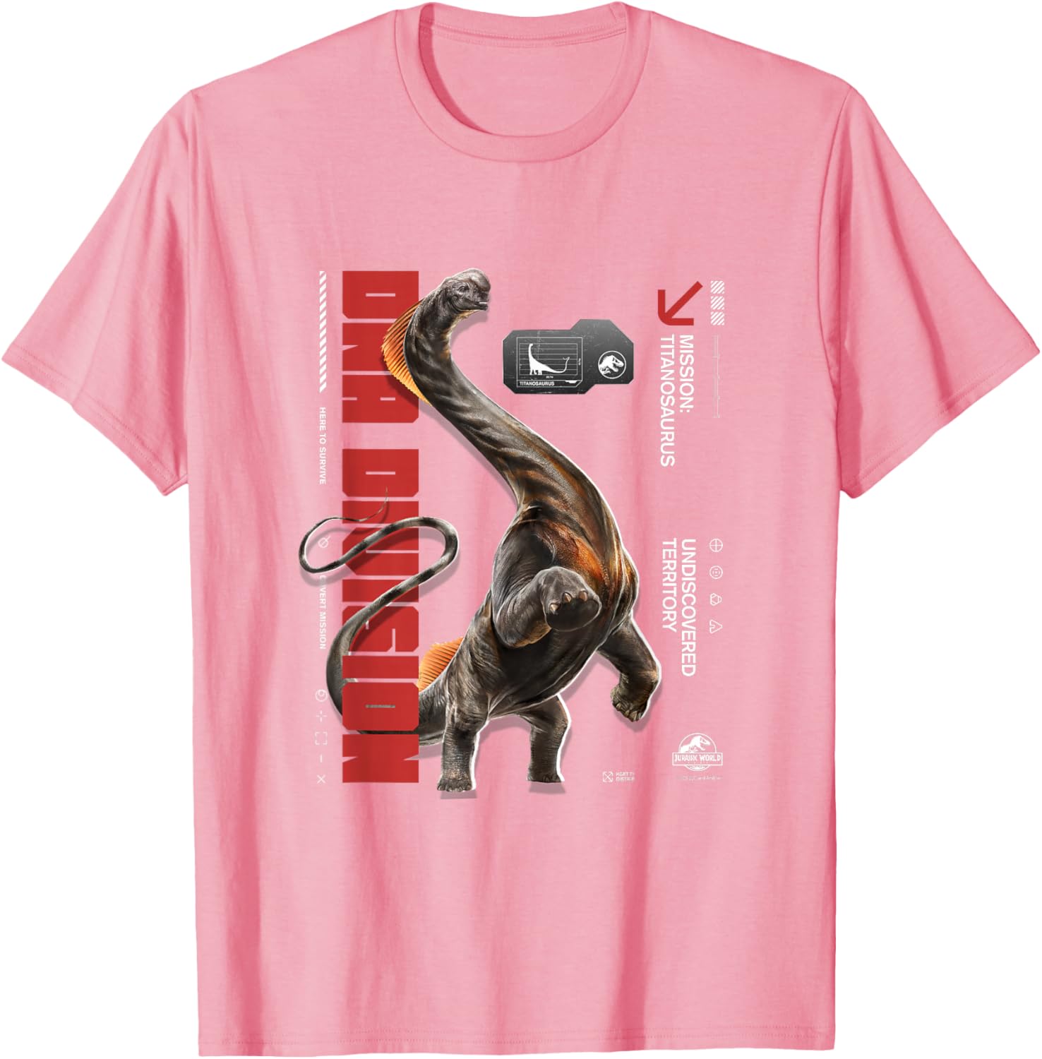 Jurassic World Rebirth Titanosaurus DNA Division T-Shirt for Dino Fans - 14