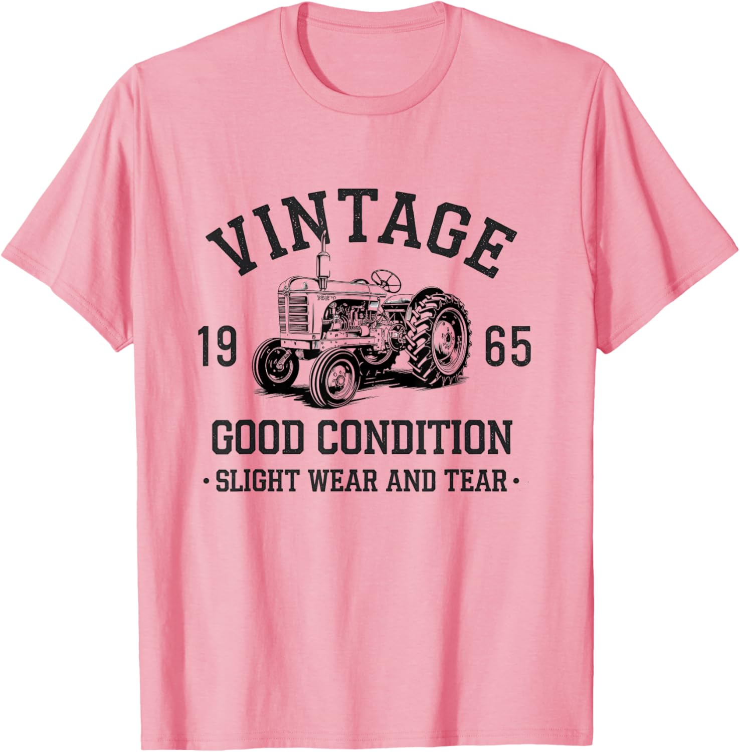 Vintage Tractor T-Shirt for Enthusiasts with Slight Wear and Tear Since 1960 - 4