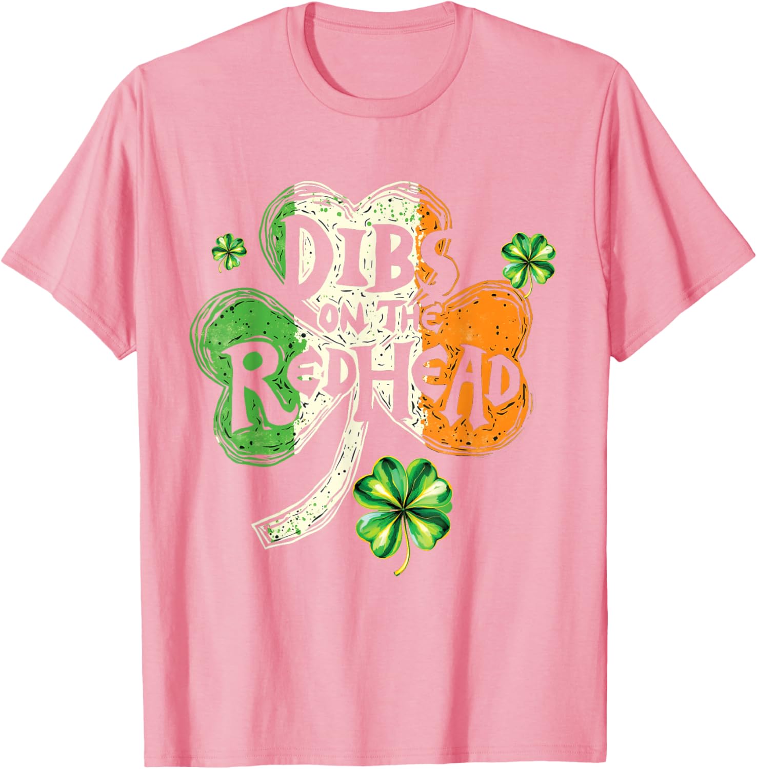 Dibs on the Redhead St Patrick's Day Shamrock T-Shirt for Women - 5