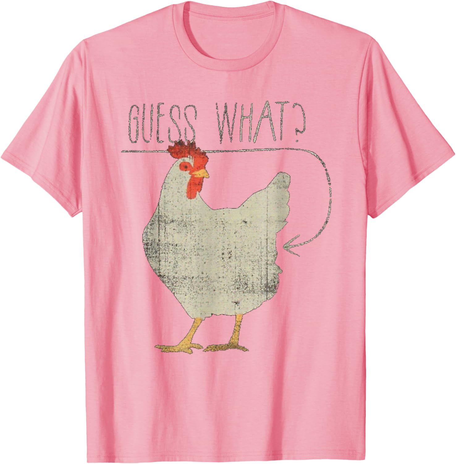 Funny Chicken Meme T-Shirt Guess What Chicken Butt Humor Apparel - 6