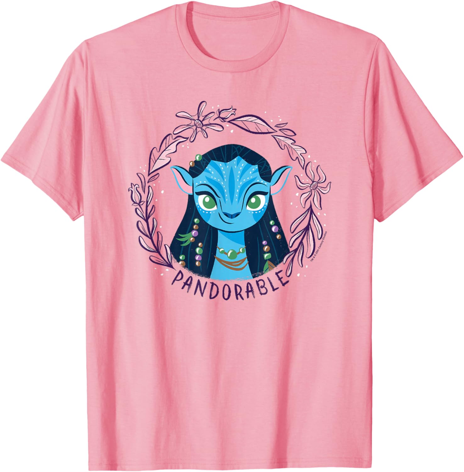 Neytiri Floral Big Chest Portrait T-Shirt - Avatar Pandorable Style - 2