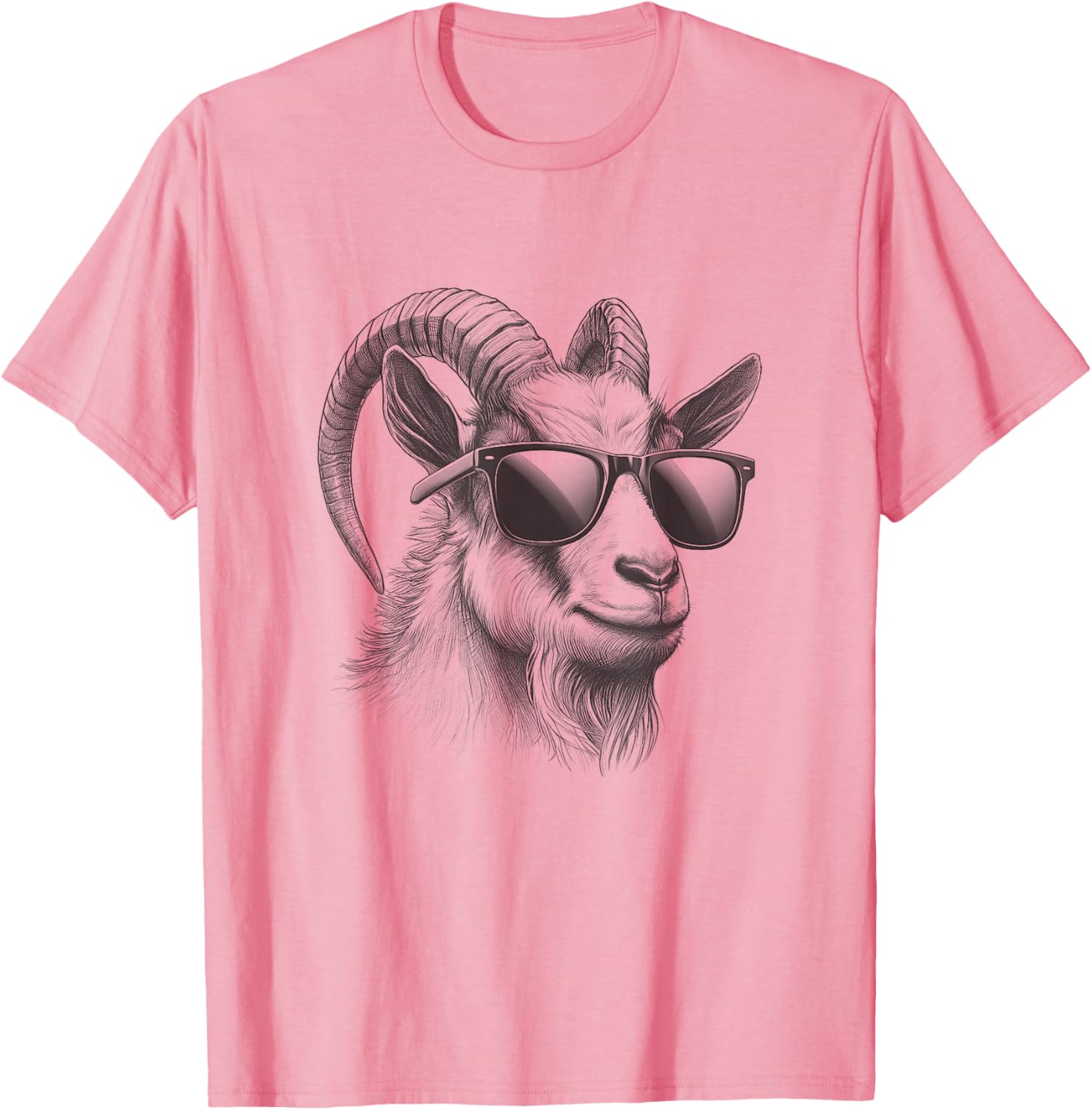 Cool Goat Sunglasses T-Shirt for Adults and Kids - Fun Casual Wear - 1