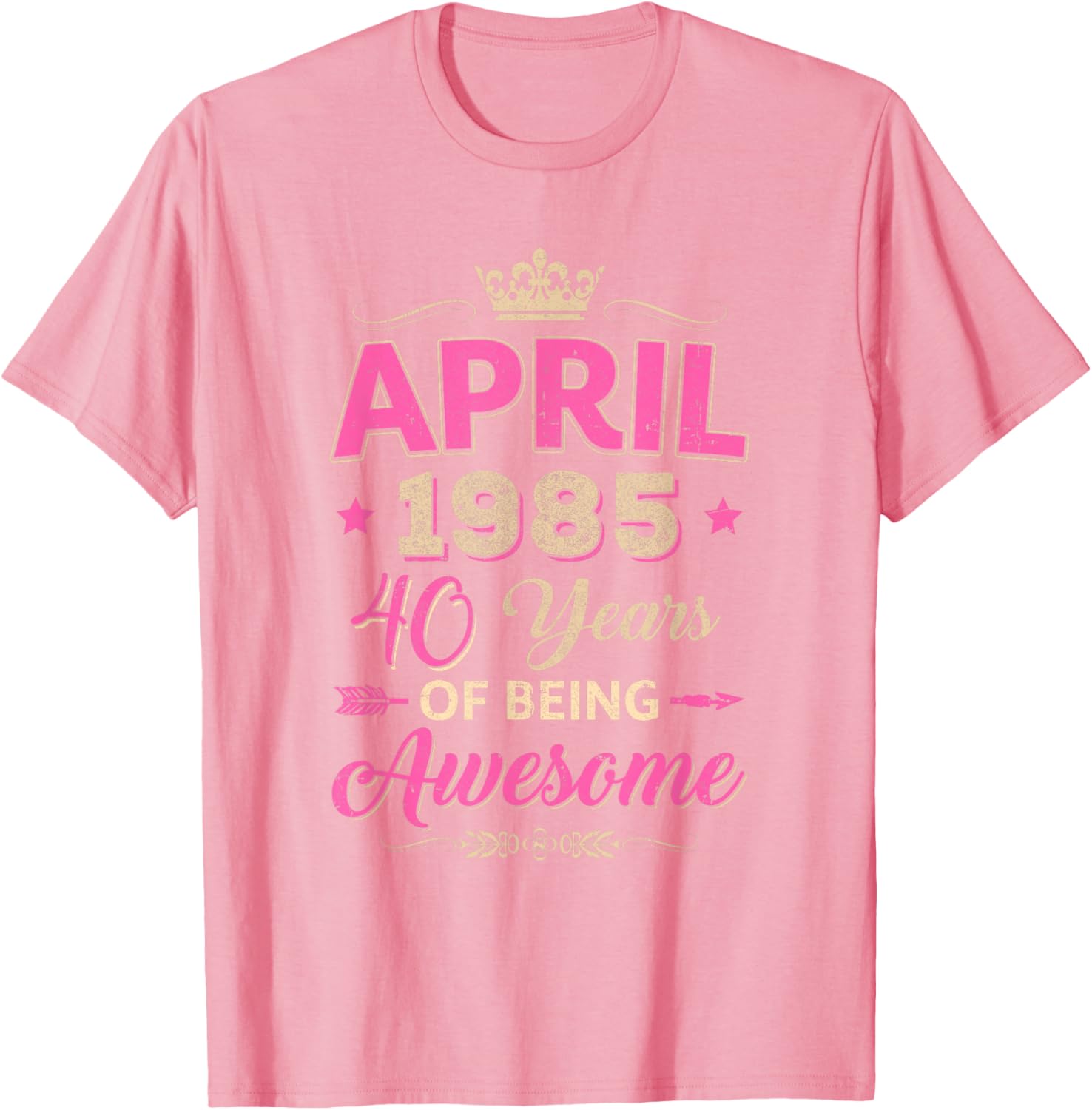 April 1985 40th Birthday T-Shirt Retro Awesome Apparel for Celebrations - 9
