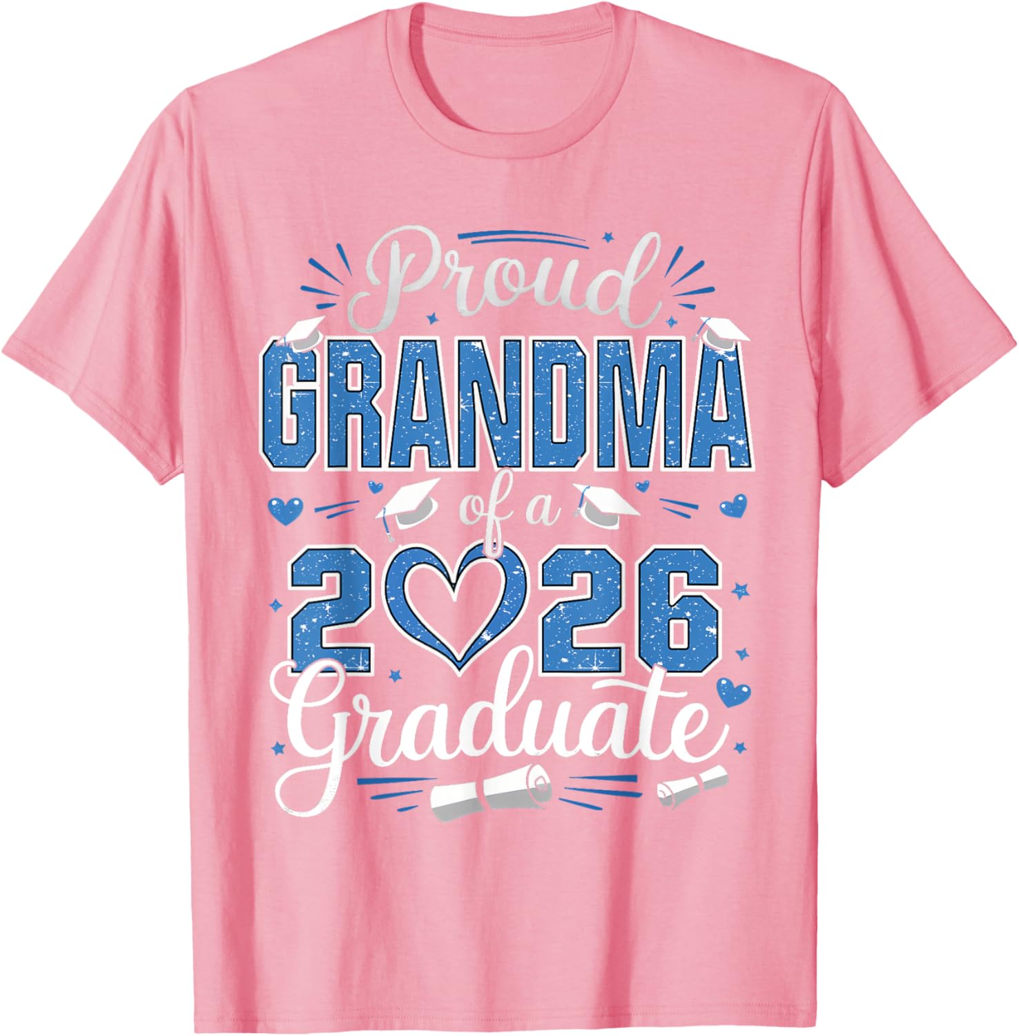 Proud Grandma Class of 2026 Graduate Senior T-Shirt for Grandma - 17