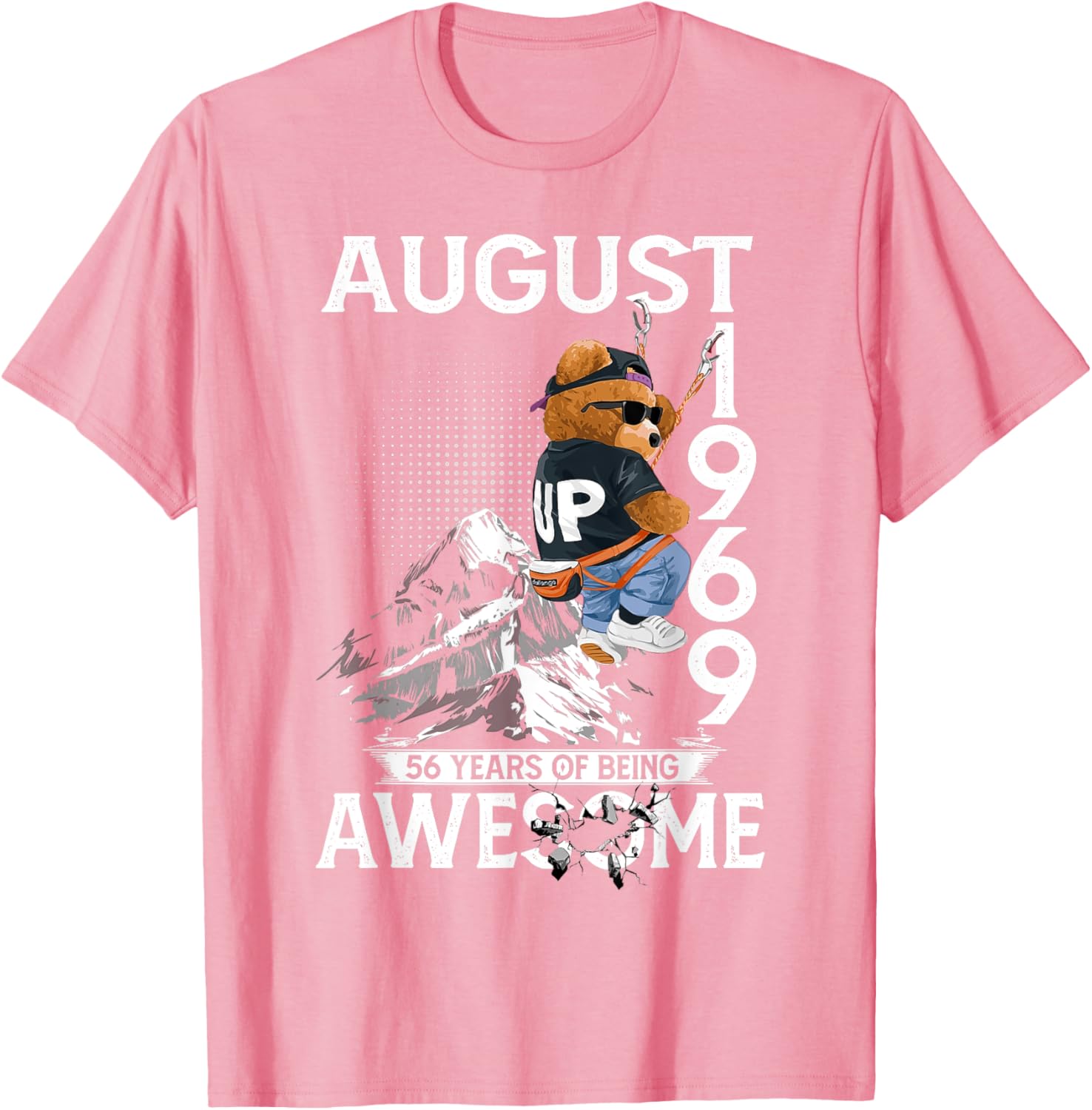 56th Birthday Bear Legends August 1969 T-Shirt for Men Gifts - 18