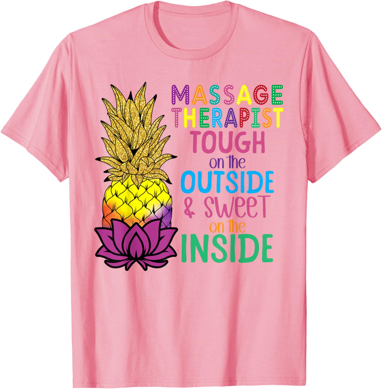 Pineapple Massage T-Shirt for Licensed Therapists - Fun & Stylish Wear - 9