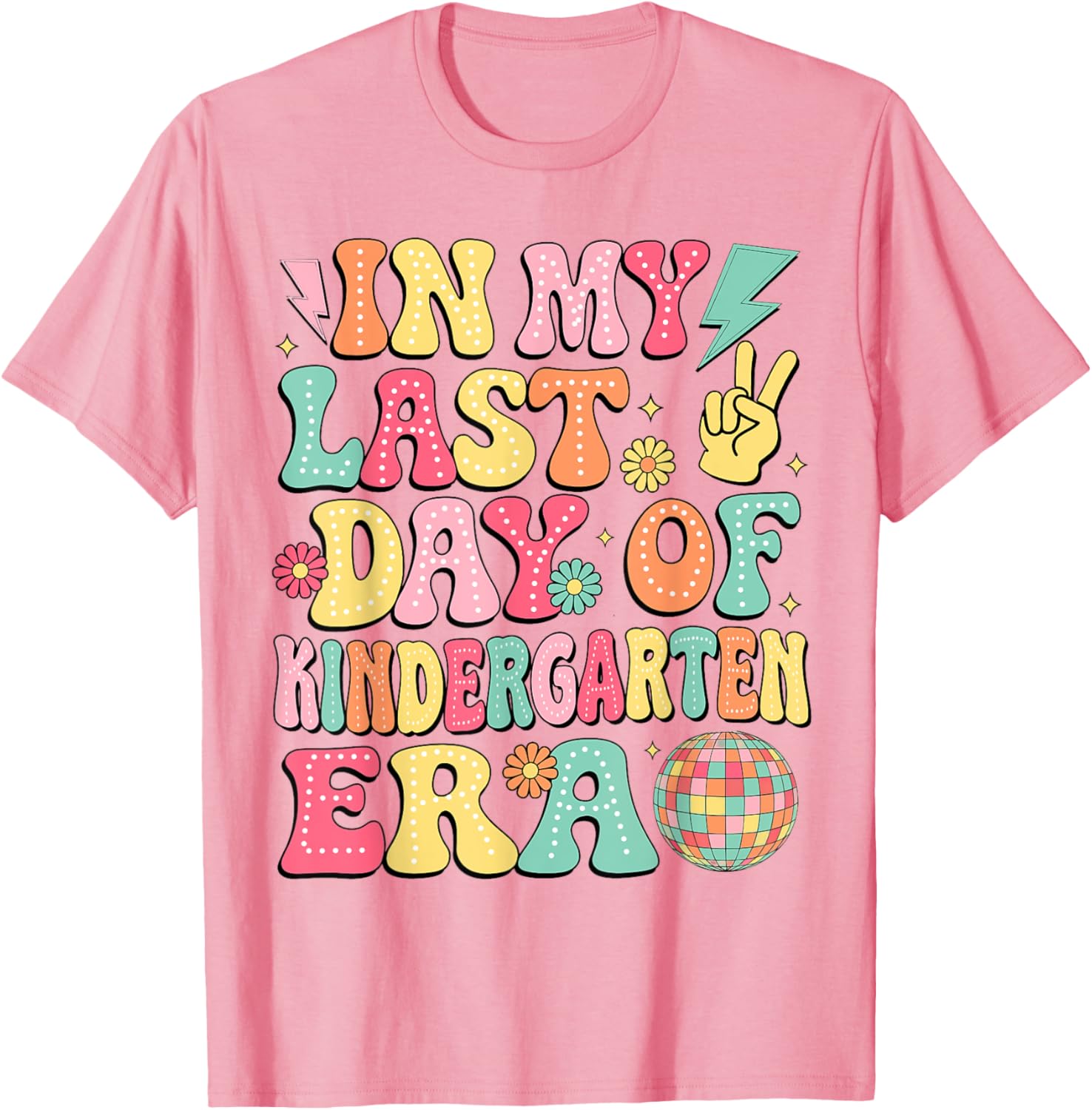 Groovy Last Day of Kindergarten T-Shirt for Fun Graduation Celebrations - 3