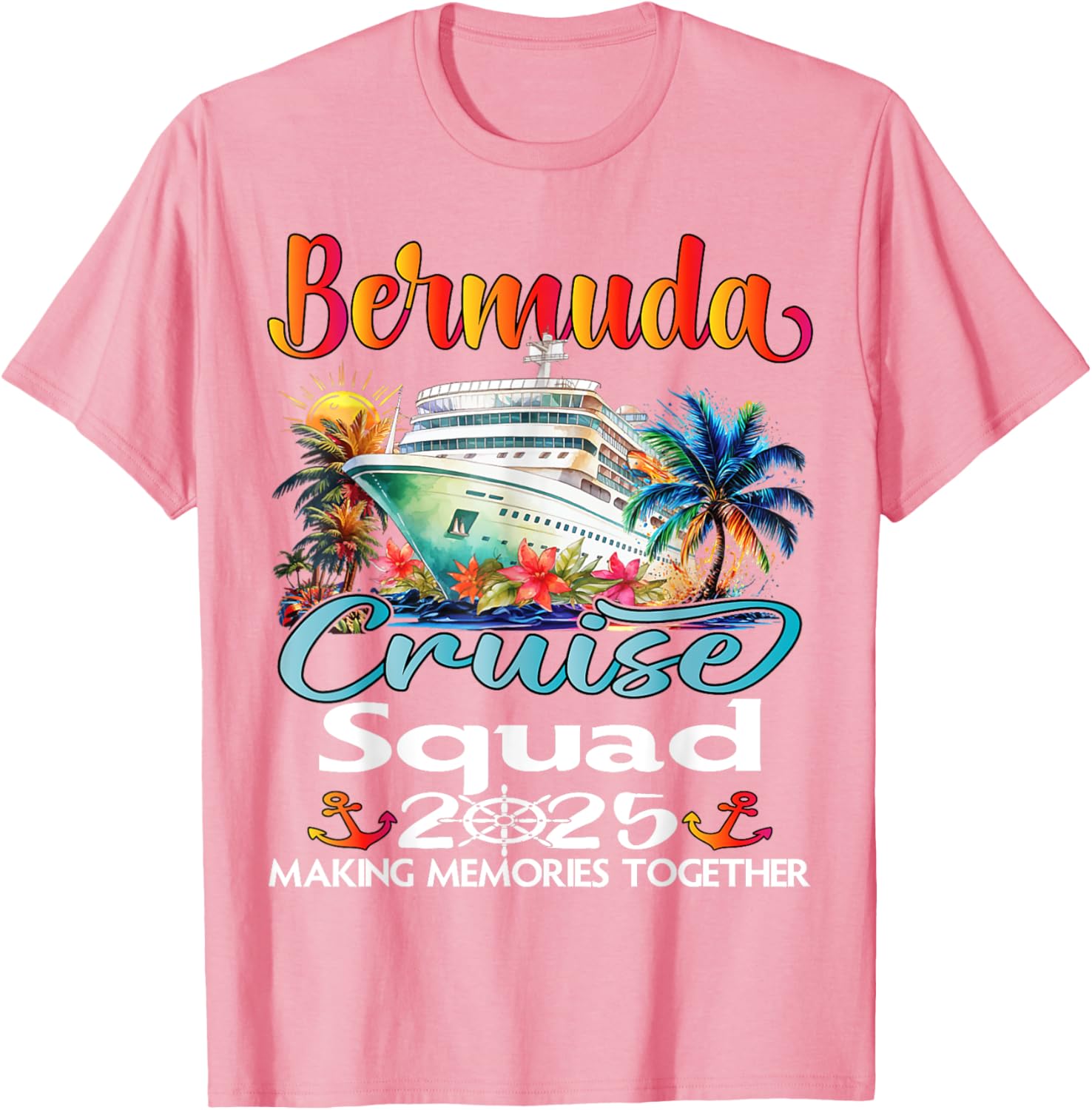 Bermuda Cruise Squad 2025 Family T-Shirt for Fun Adventures at Sea - 24