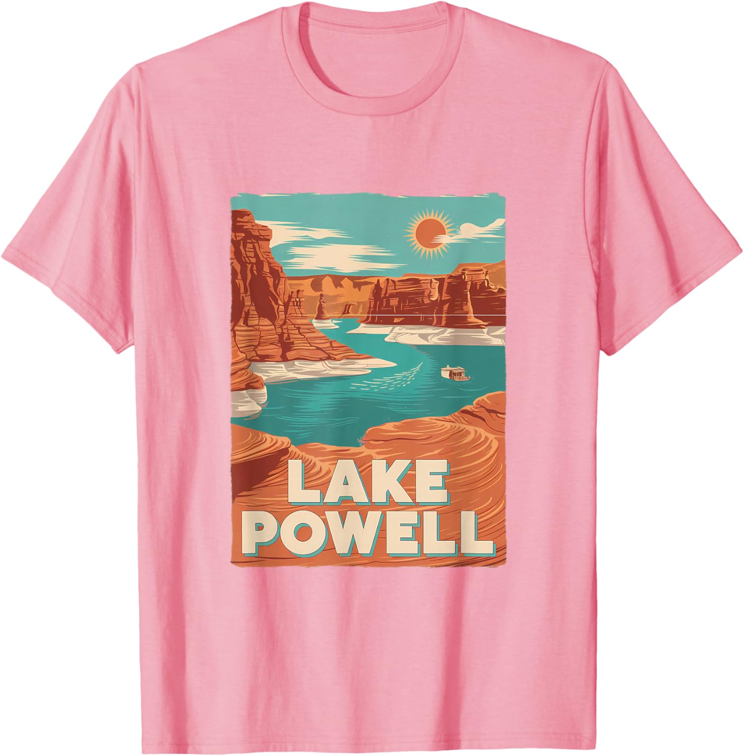 Lake Powell Vintage Canyon Sun Adventure T-Shirt for Outdoor Lovers - 20