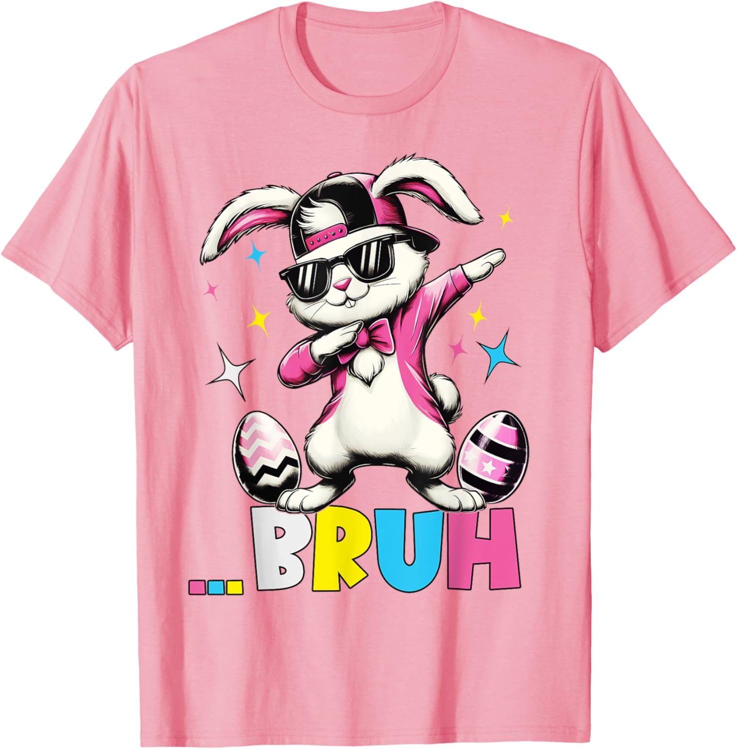 Cool Dabbing Bunny Sunglasses Easter T-Shirt for Kids and Teens - 10