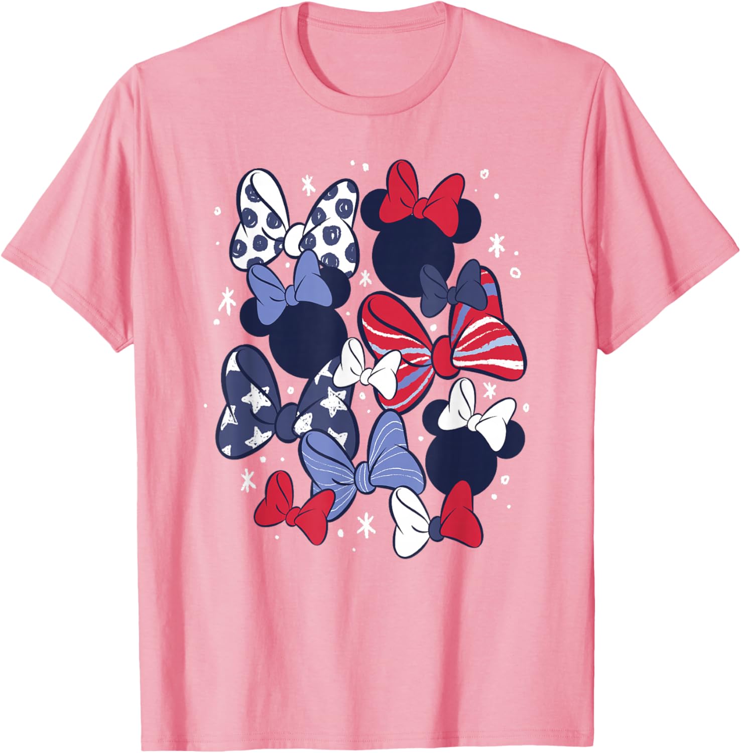 Disney Minnie Mouse 4th of July Retro Bow T-Shirt for Kids and Adults - 3