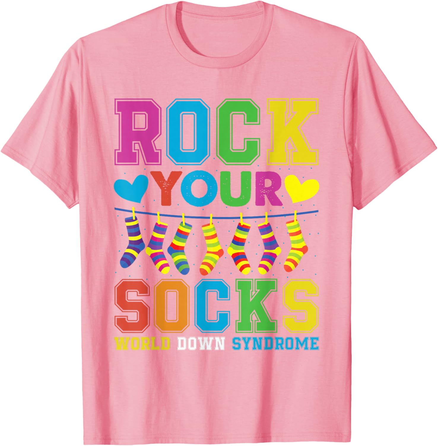 Rock Your Socks Down Syndrome Awareness T-Shirt for Kids 2025 - 10