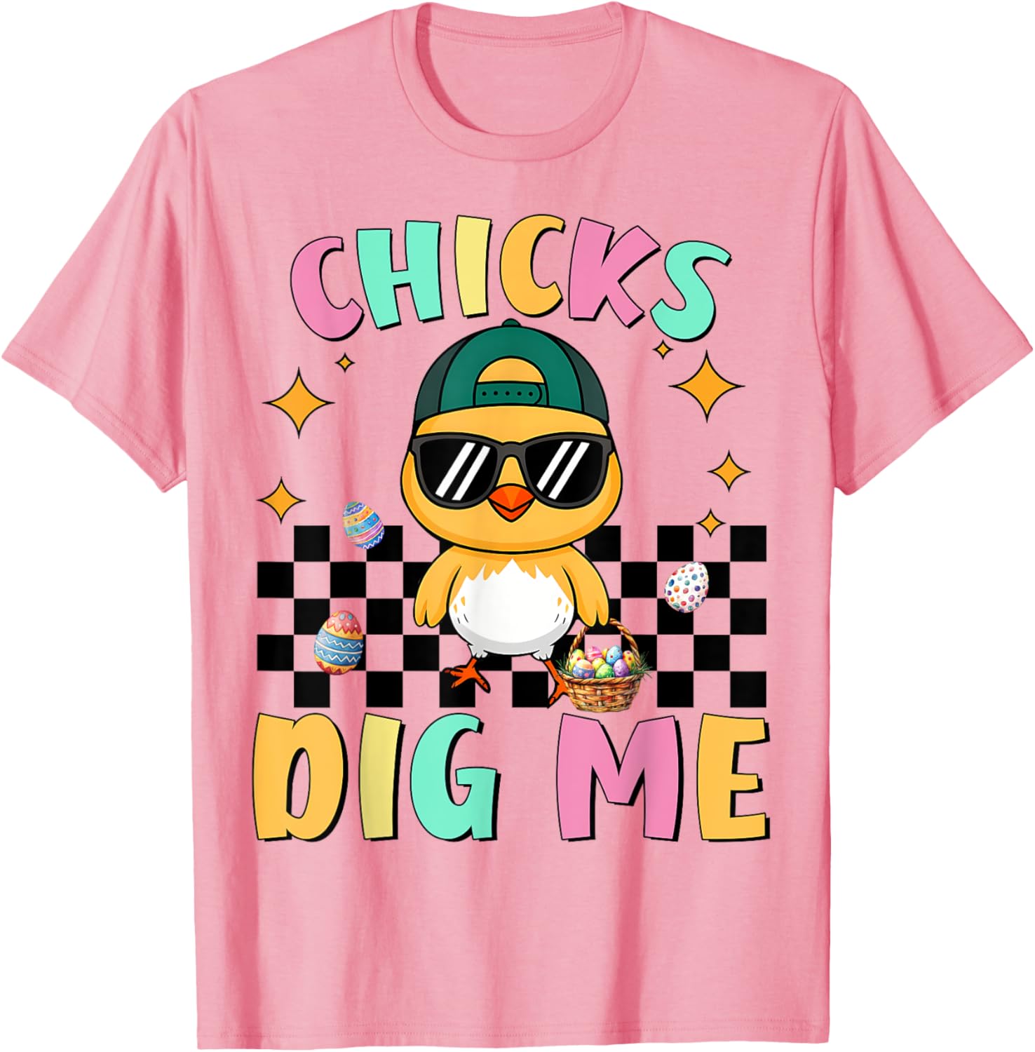 Funny Easter T-Shirt for Toddlers Chicks Dig Me Perfect for Boys - 5