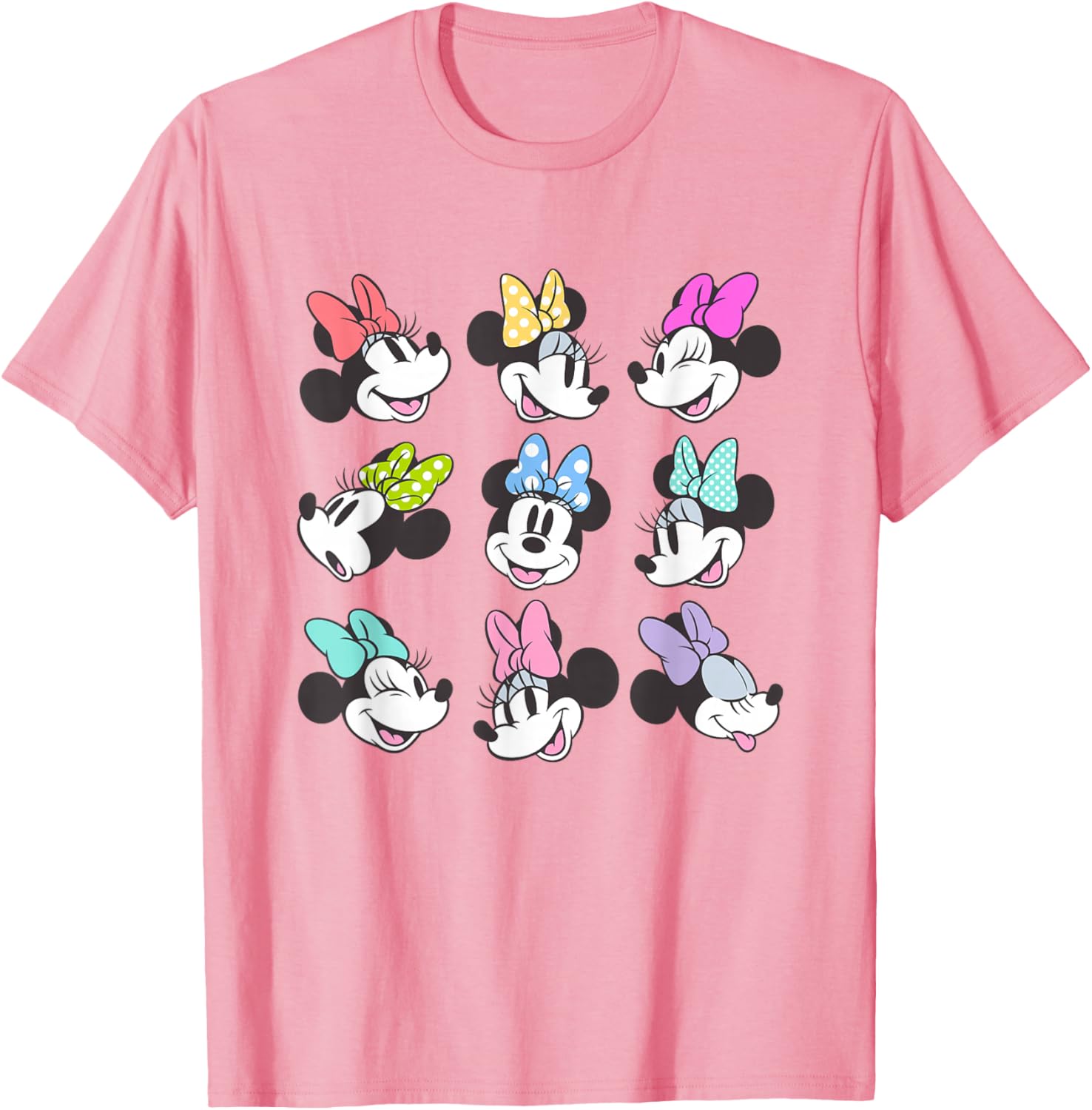 Disney Mickey and Friends Minnie Mouse Grid Poses Cute T-Shirt for Fans - 7