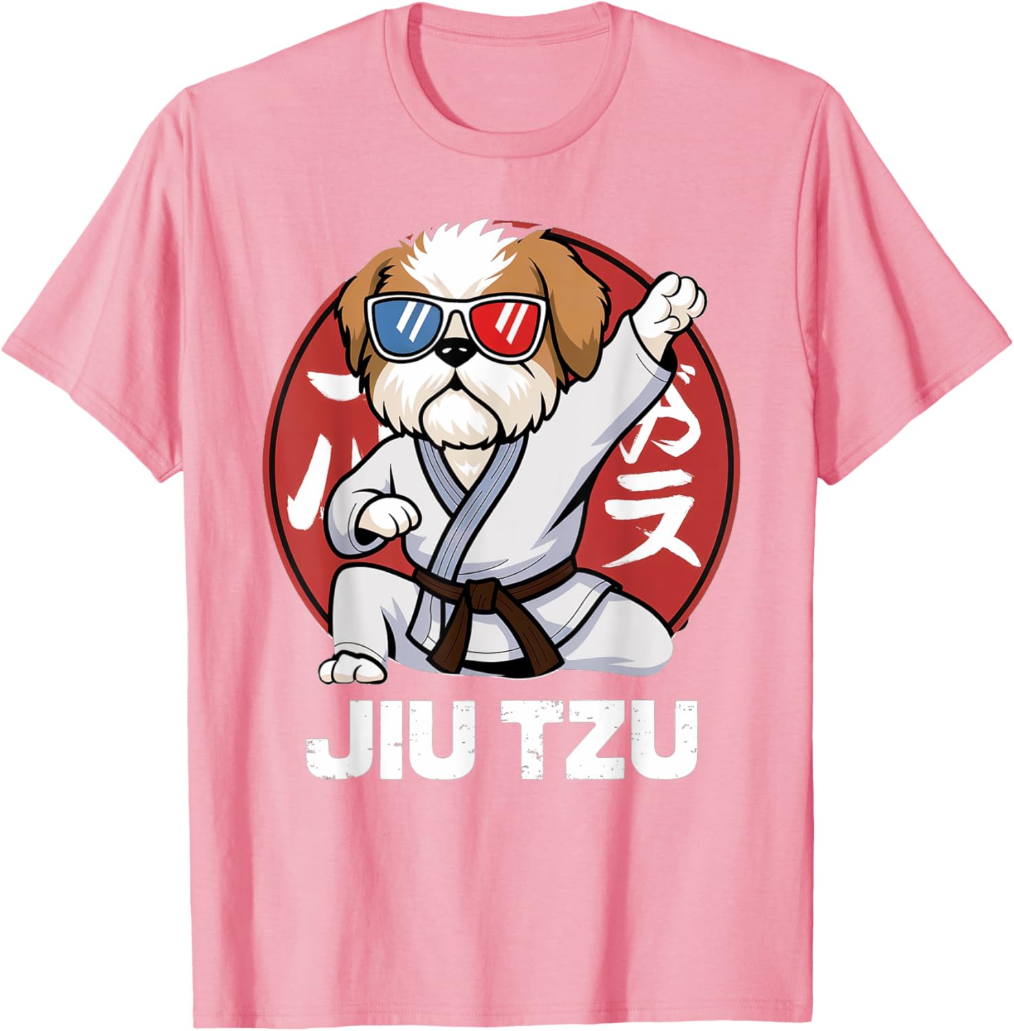 Cute Shih Tzu Jitsu T-Shirt - Funny Kawaii Anime Jiu Jitsu Love Tee - 3