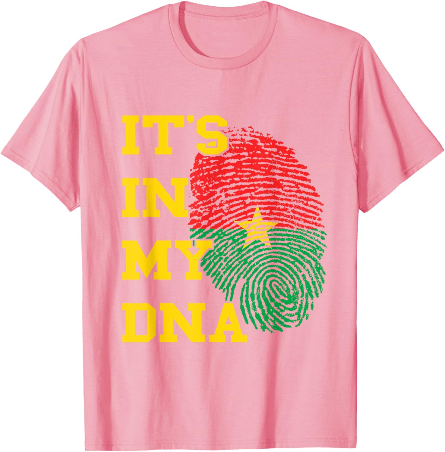 Burkina Faso It's In My DNA Flag Thumbmark T-Shirt for Proud Fans - 21