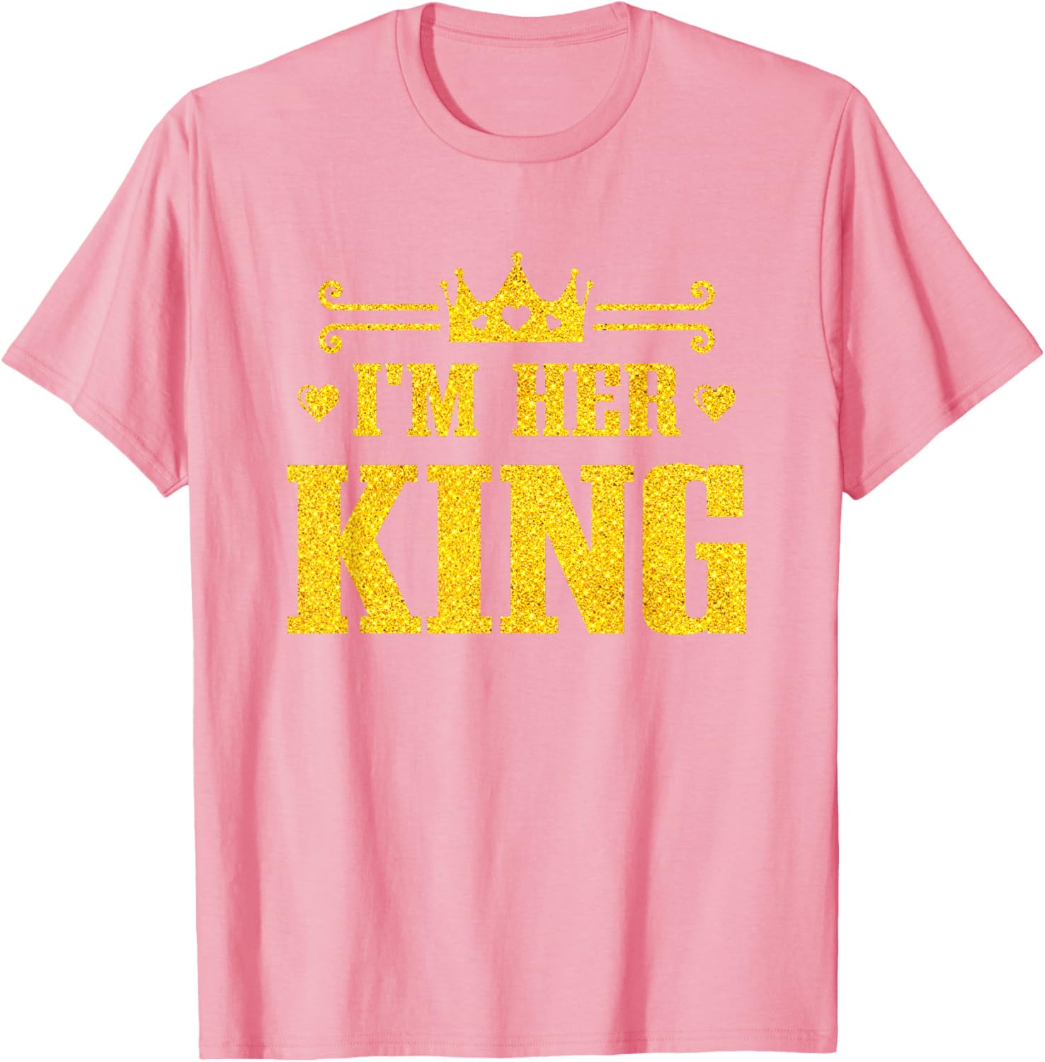 His Queen Her King Couples T-Shirt for Valentine's Day and Anniversaries - 2