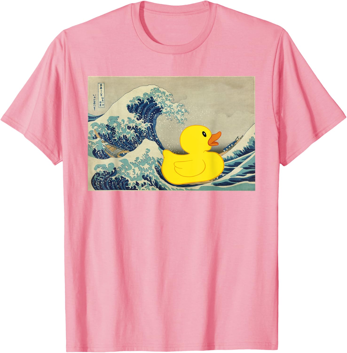 Rubber Duck on Great Wave T-Shirt – Fun and Unique Beachwear Style - 20
