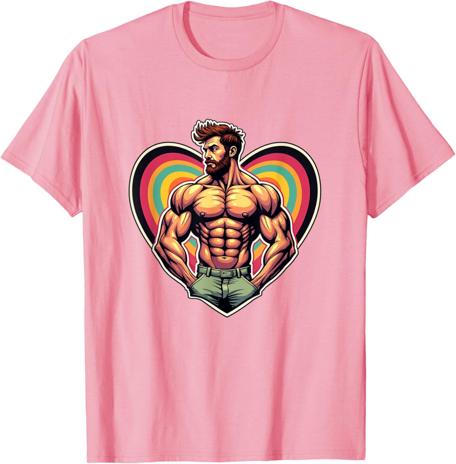 Funny I Love Ginger Daddy LGBTQ Pride Vintage T-Shirt for Men and Women - 21