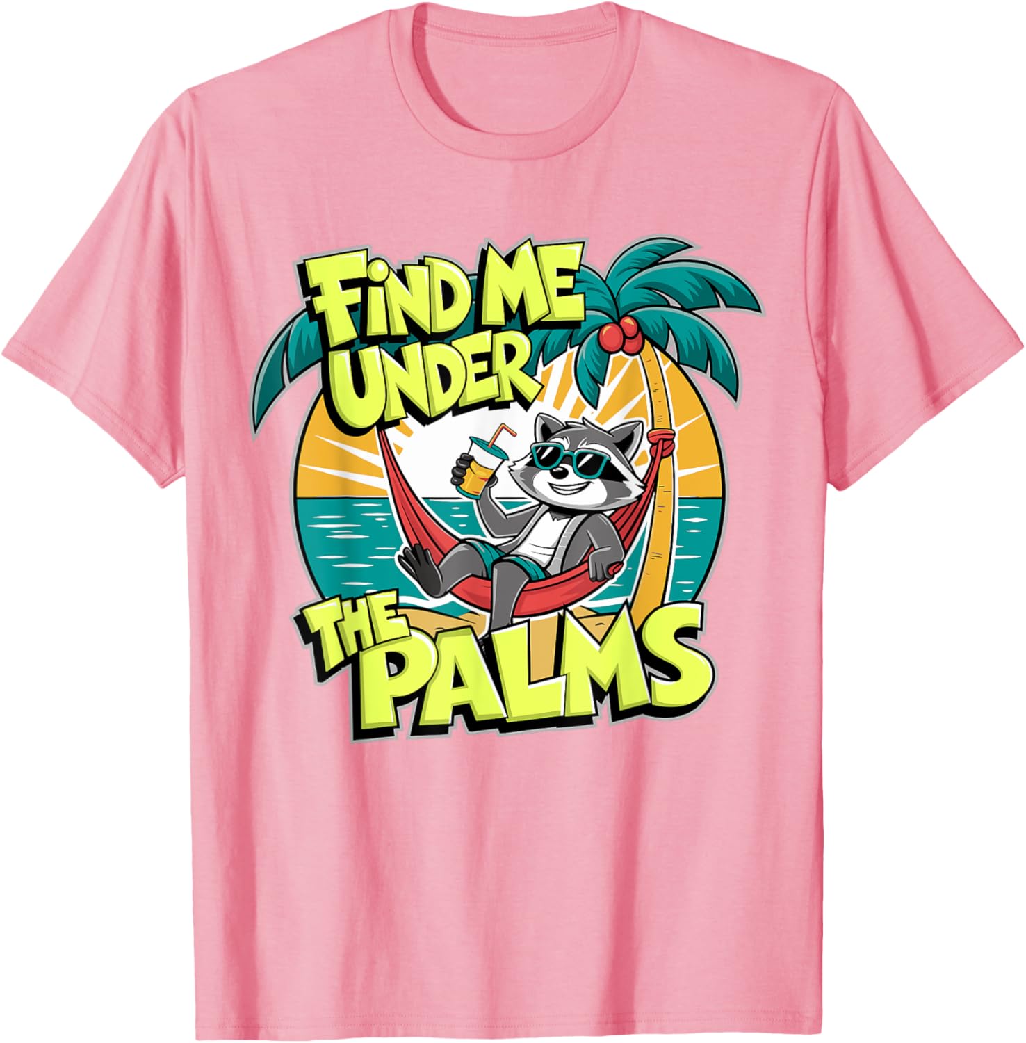 Funny Beach Vacation T-Shirt Find Me Under The Palms for Cruisers - 9