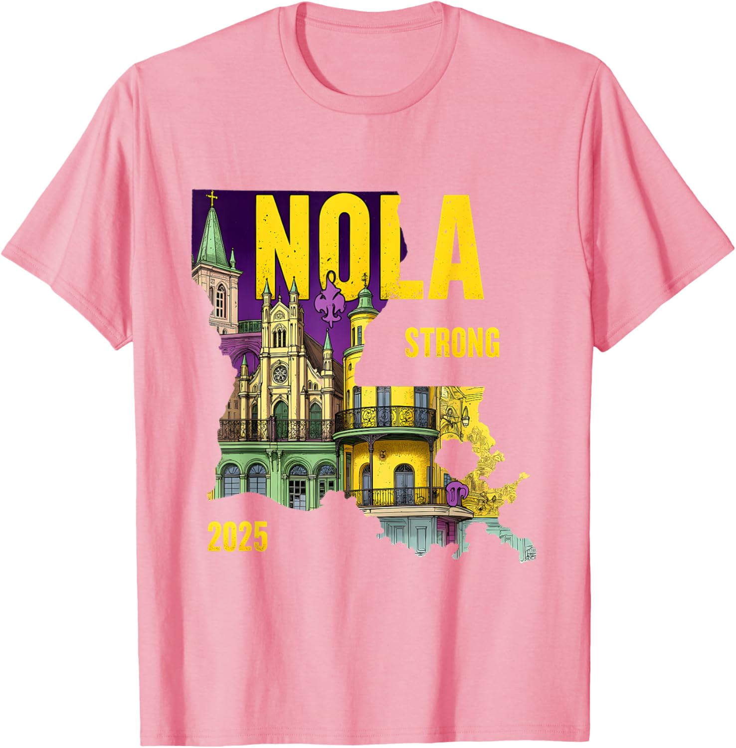 New Orleans Traveling Lovers Costume T-Shirt We Stand NOLA Strong - 13