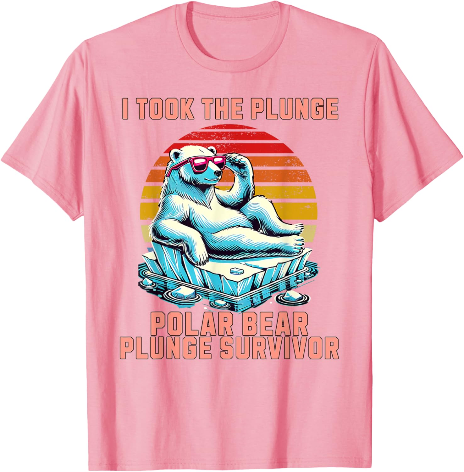 Polar Bear Plunge Survivor 2025 Fun Winter Adventure T-Shirt for Adventurers - 3