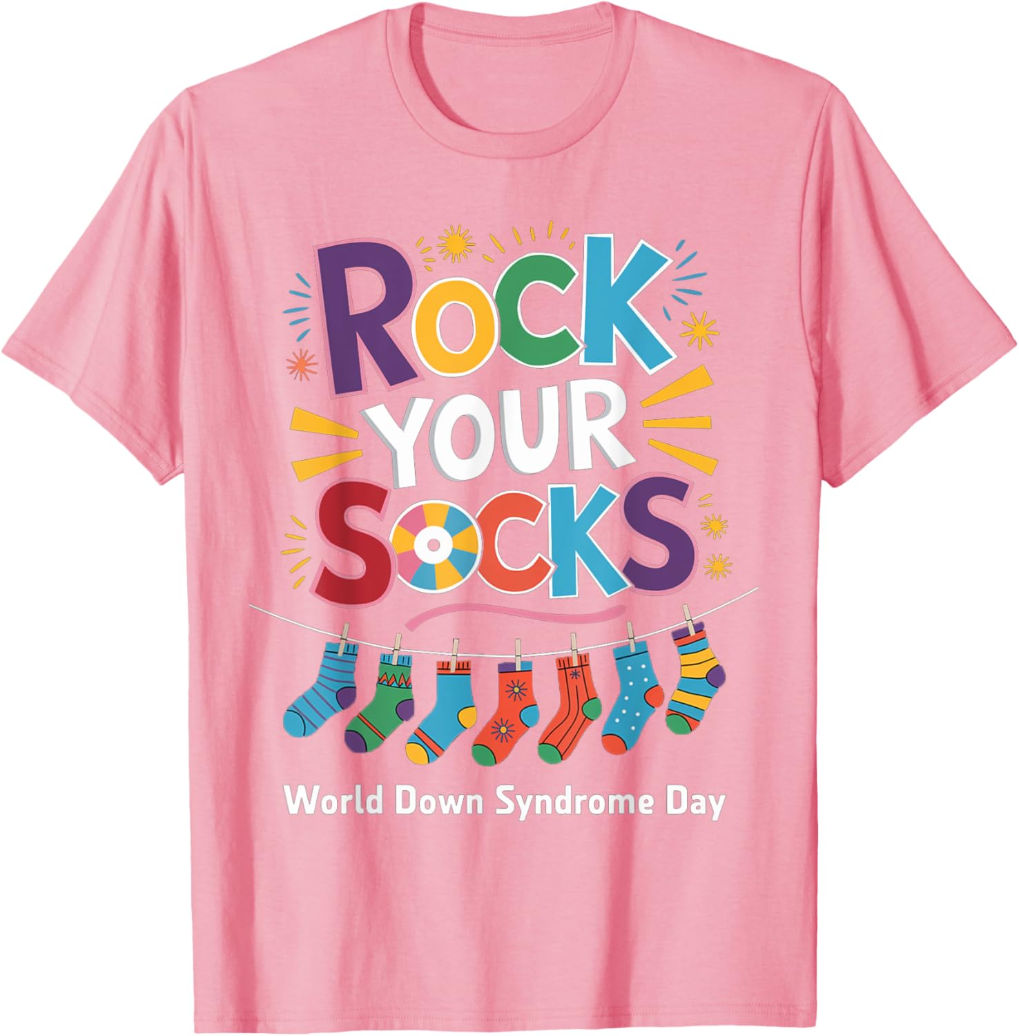 Rock Your Socks Kids T-Shirt for World Down Syndrome Awareness Day - 7