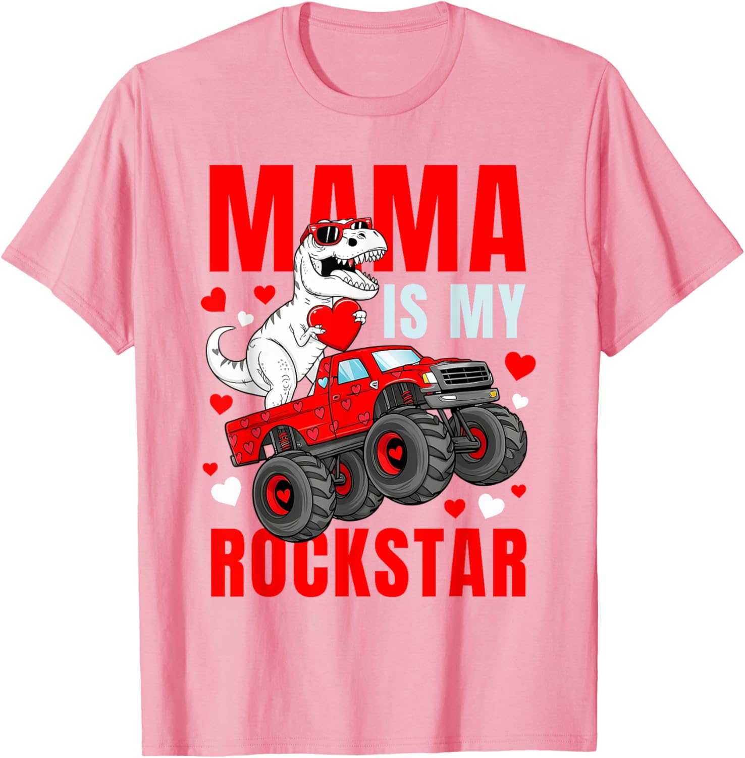 Mama Is My Rockstar Dinosaur T-Shirt Cute Love Mom Apparel - 14