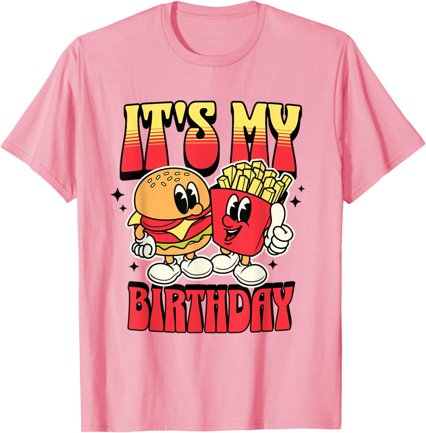 Burger Birthday Party T-Shirt for Fun Burger and Fries Lovers - 10
