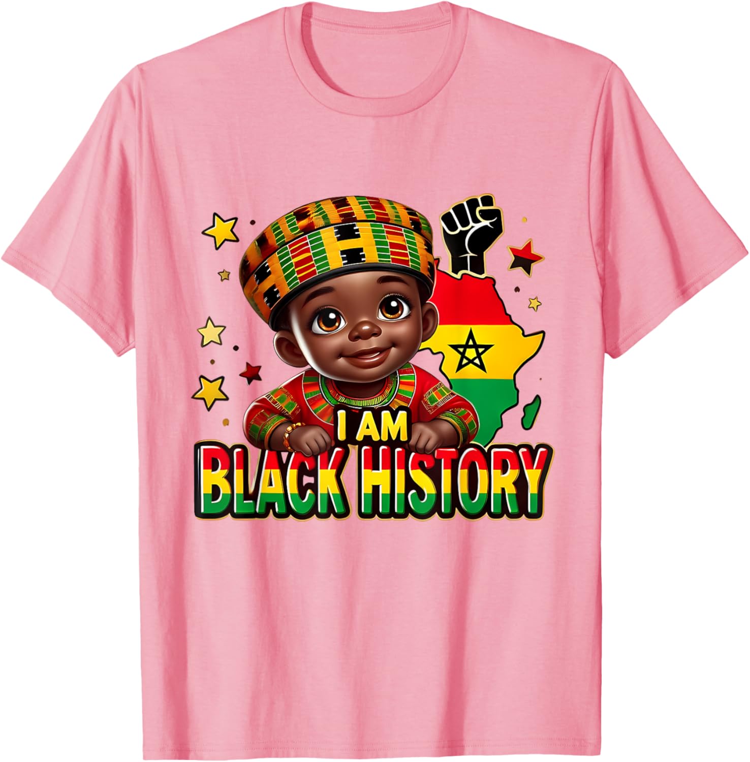 Cute Afro Peekaboo Boy T-Shirt Perfect for Black History Month Celebration - 11