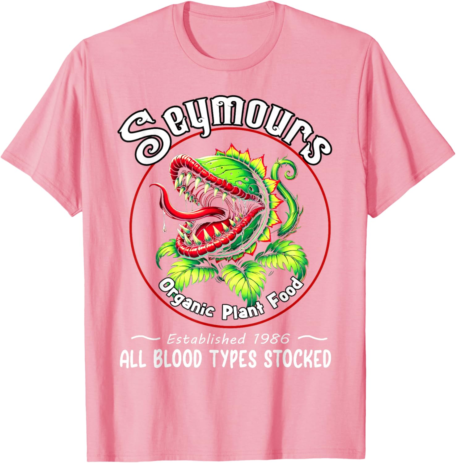 Organic Plant Food Horror Retro T-Shirt Fun Unique Apparel for Fans - 8