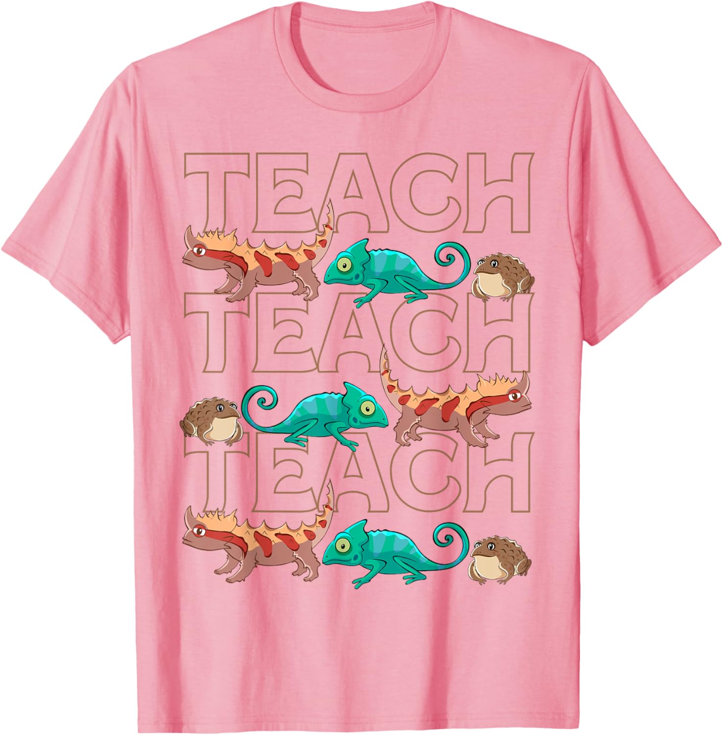 Cute Reptiles Teacher T-Shirt for Animal Lovers and Students - 7