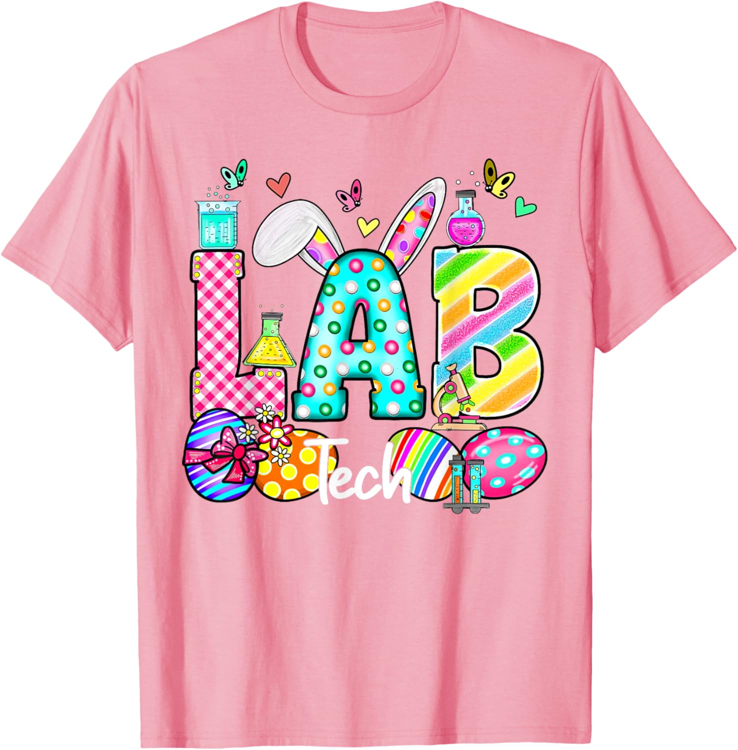 Easter Lab Tech Bunny T-Shirt for Scientists and Teachers - Fun Gift Idea - 6