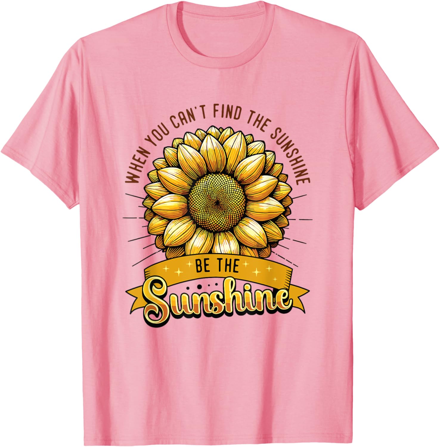 Be the Sunshine Sunflower T-Shirt for Positive Vibes and Comfort - 9