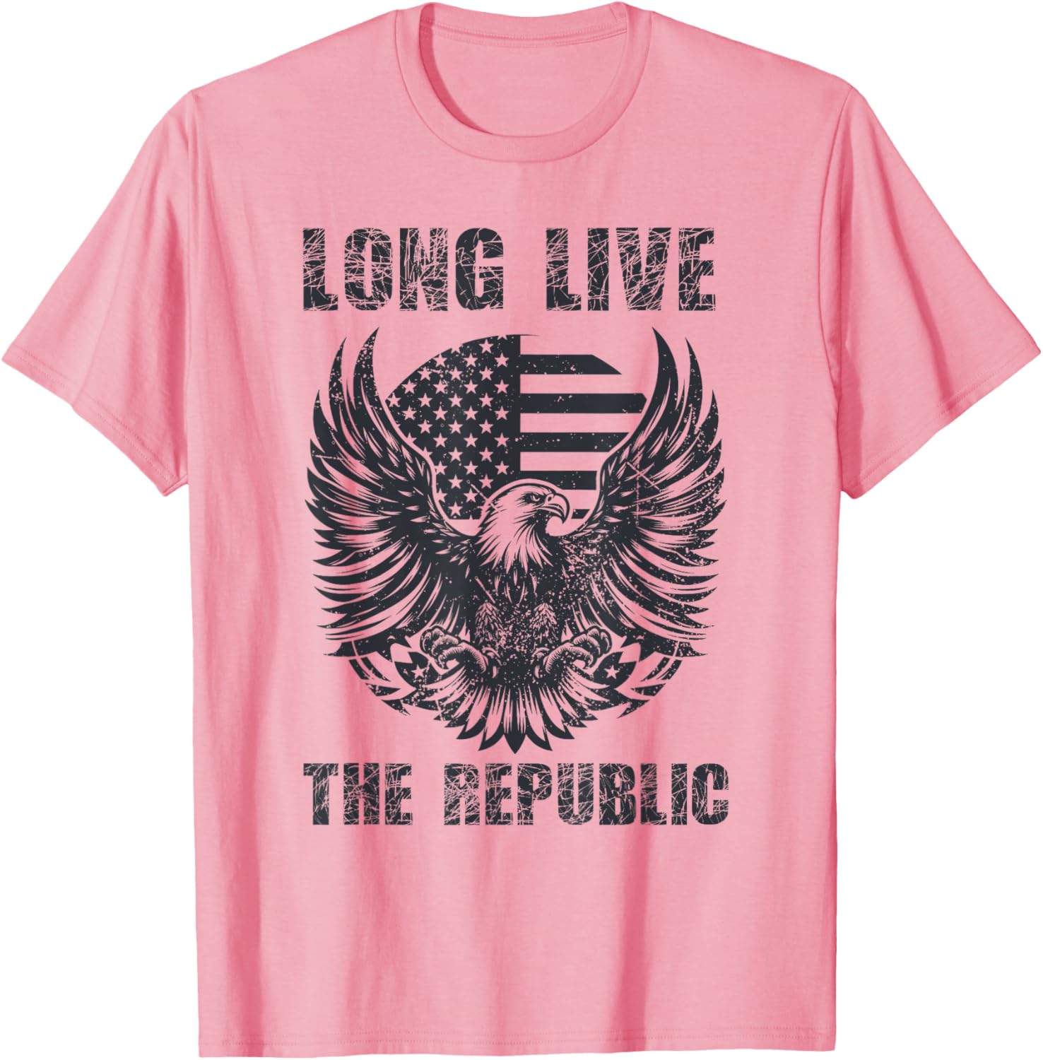 Long Live the Republic US Flag T-Shirt for Patriotic Style and Comfort - 8