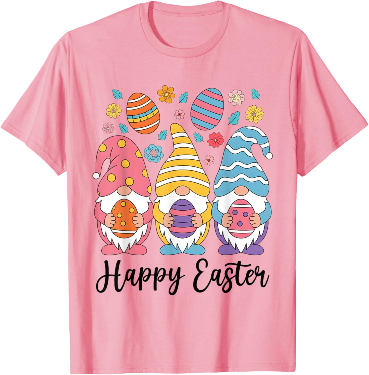 Happy Easter Gnomes T-Shirt for Women Girls Kids Perfect for Egg Hunts - 23
