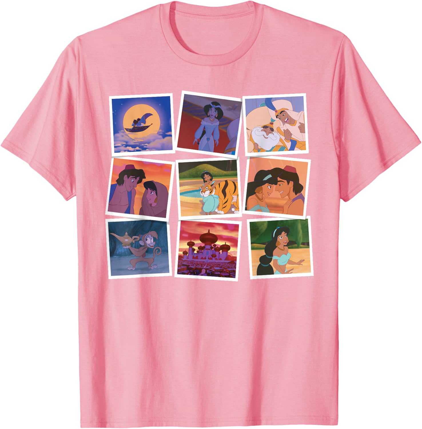 Disney Aladdin and Princess Jasmine Movie Frames T-Shirt for Fans - 15