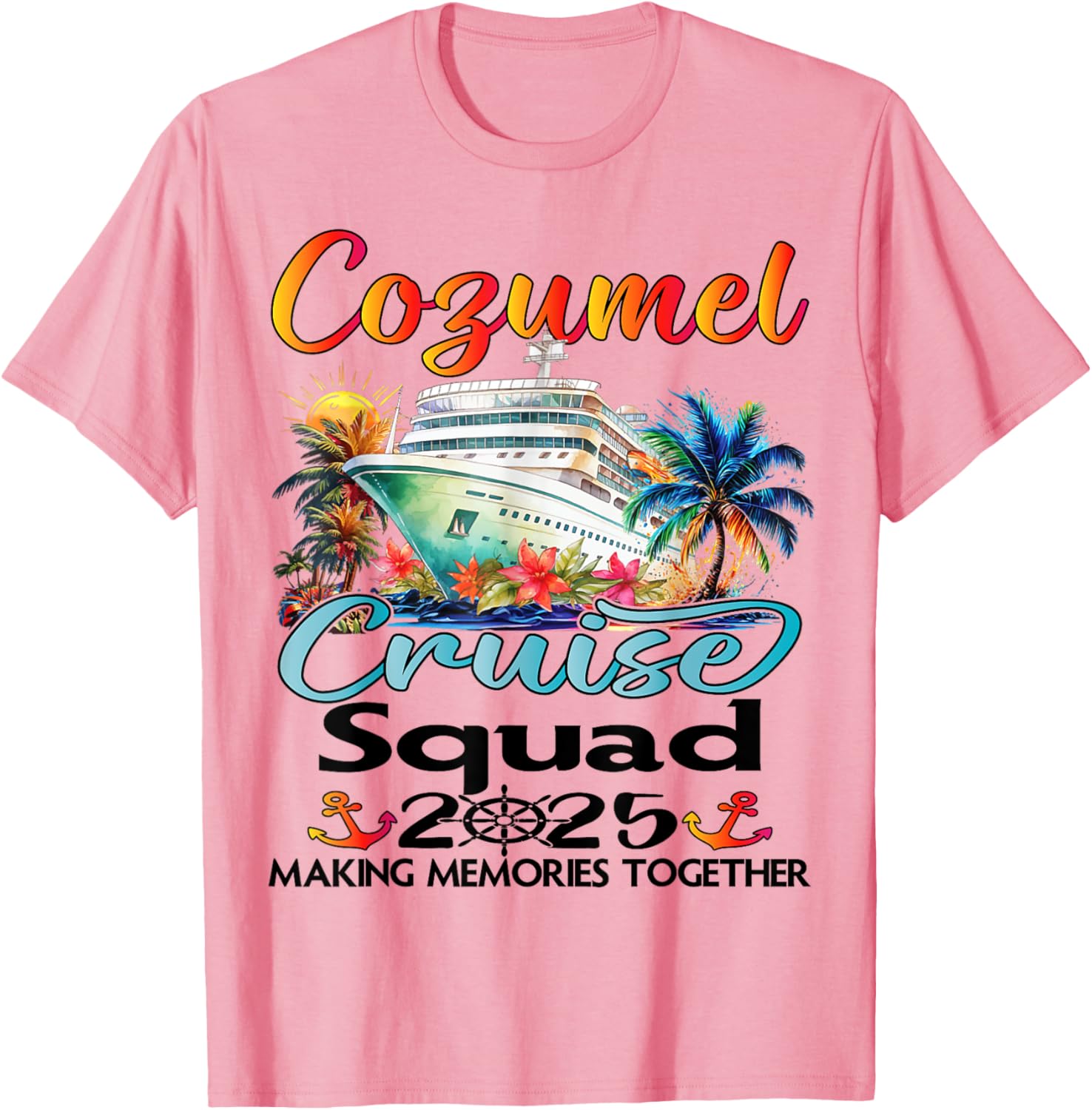 Cozumel Cruise Squad 2025 Family T-Shirt for Fun Group Adventures - 10